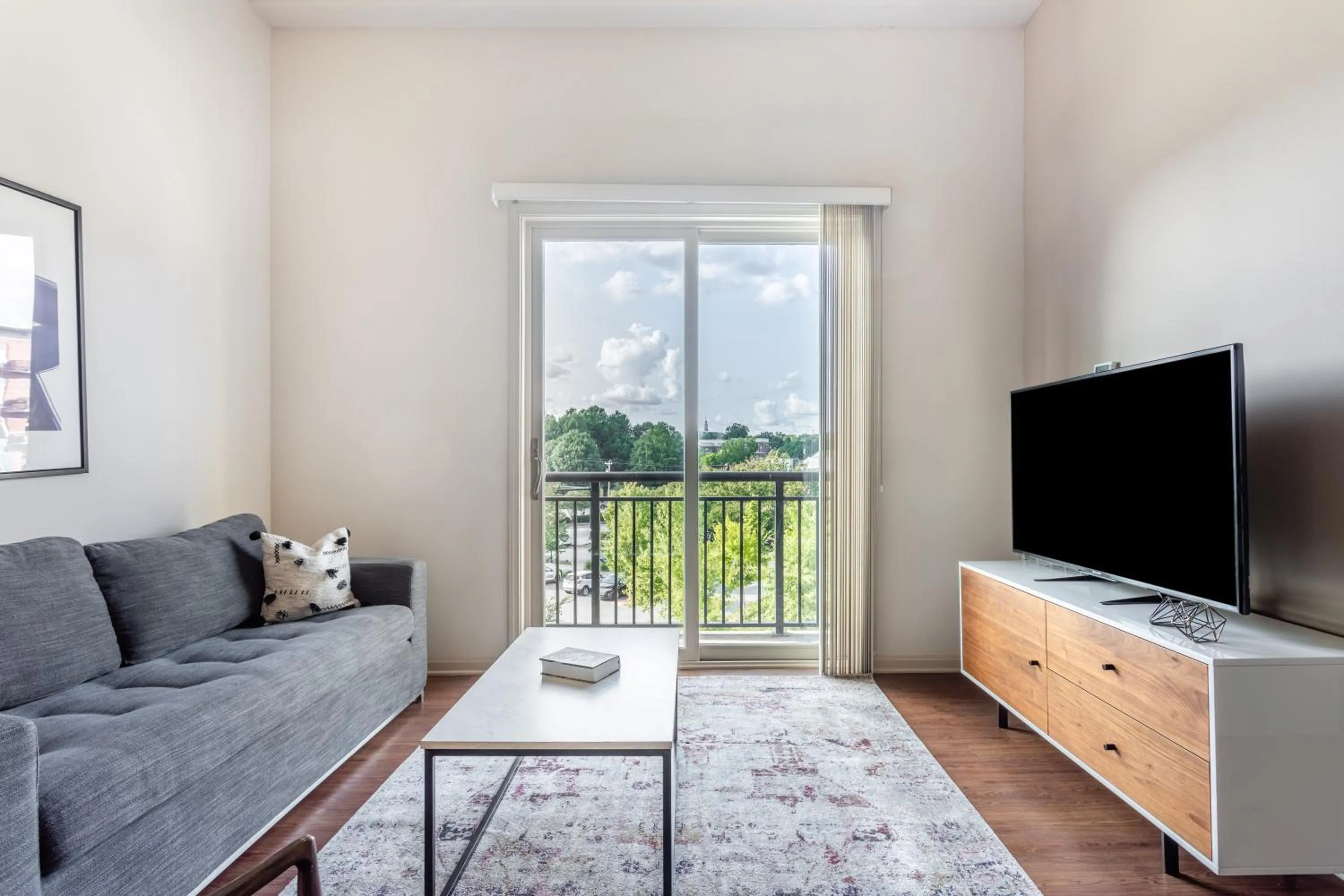 TV and multimedia in Mint House Greenville Downtown By Kasa