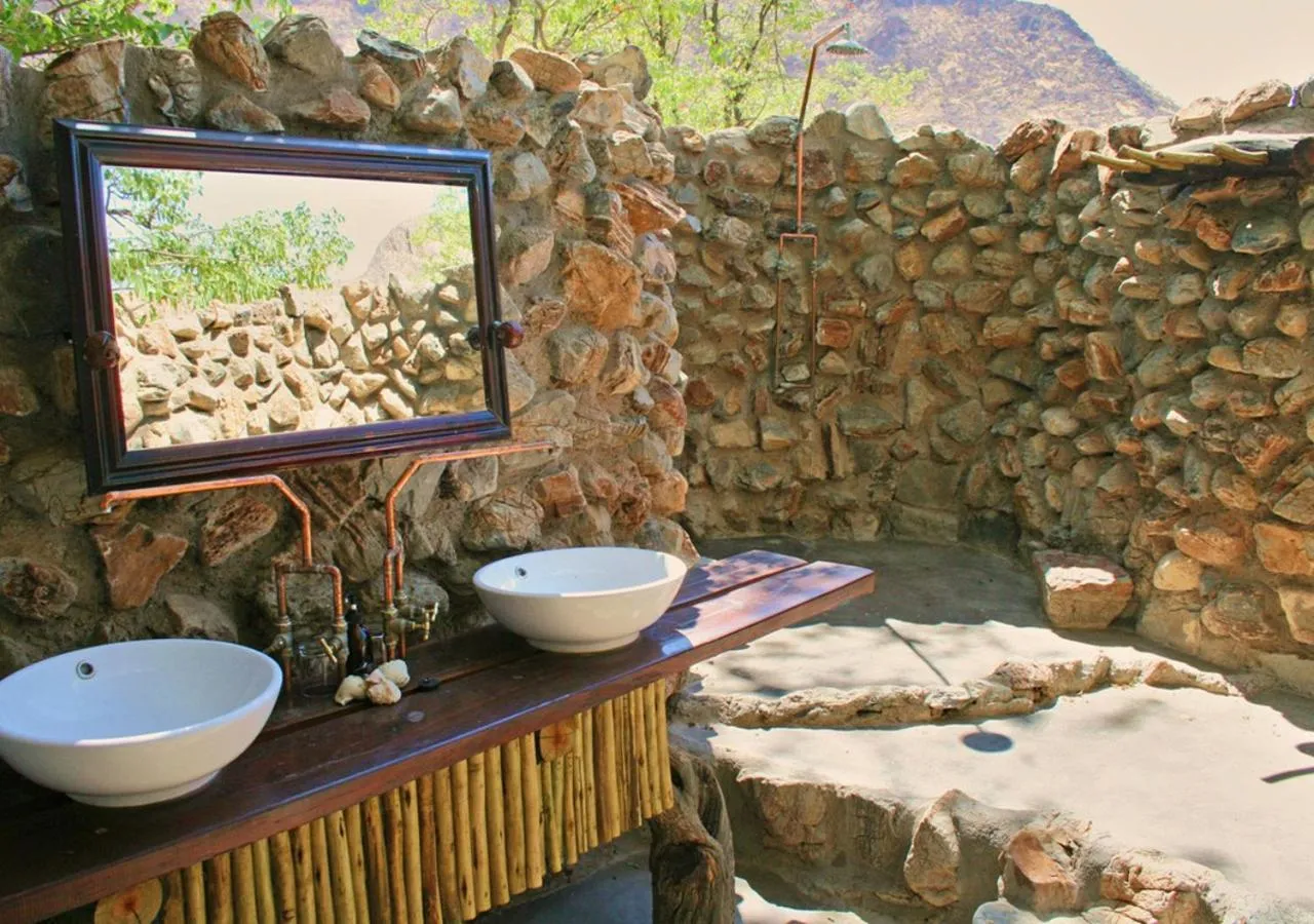 Bathroom in Khowarib Lodge
