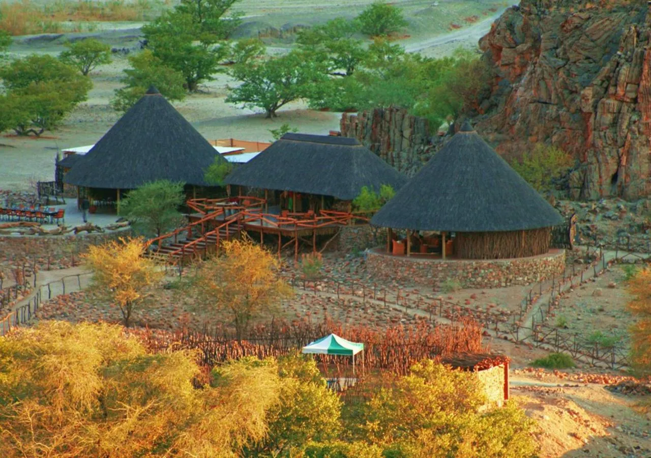 Bird's eye view in Khowarib Lodge