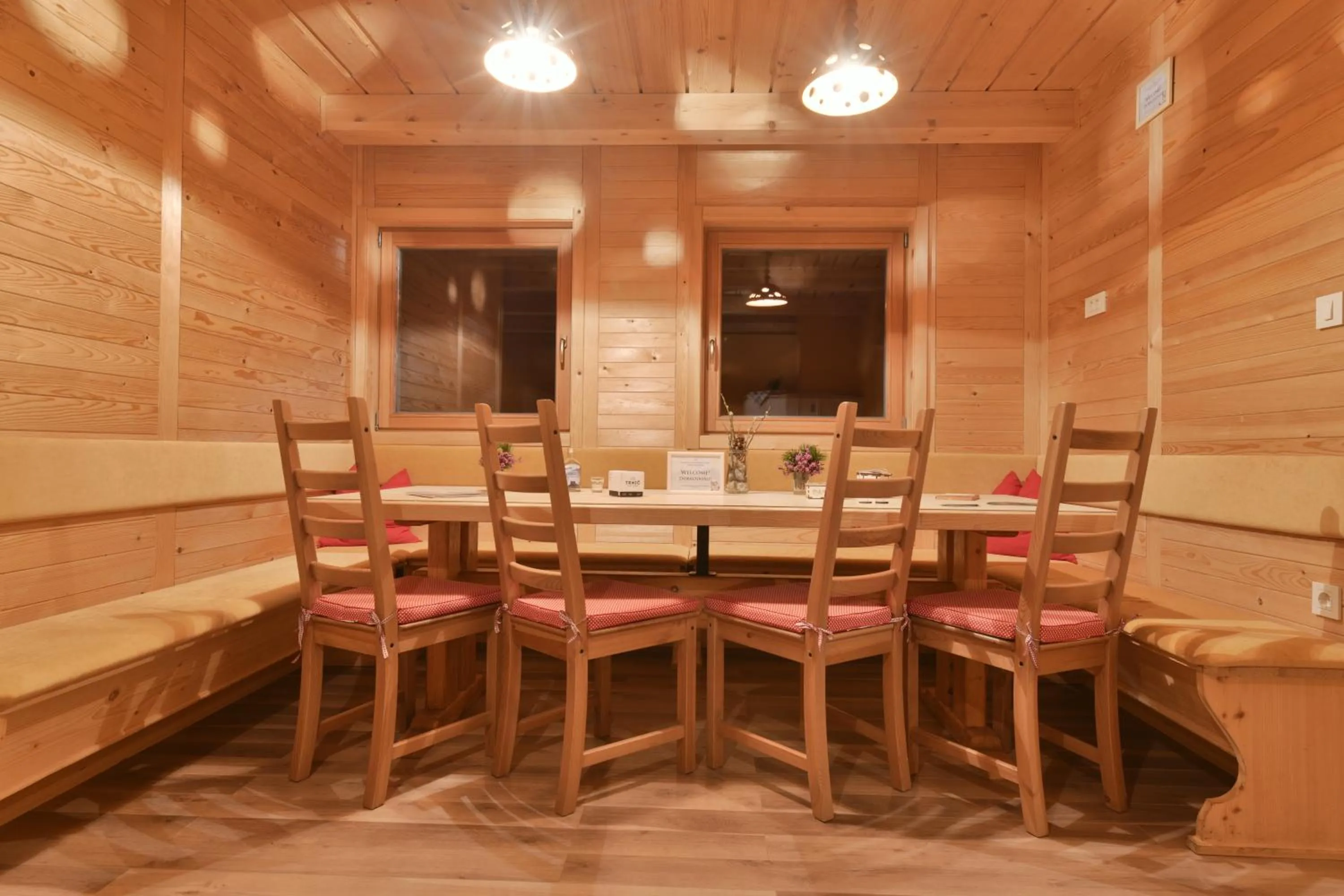 Dining area in Koča Zlatorog - Velika planina