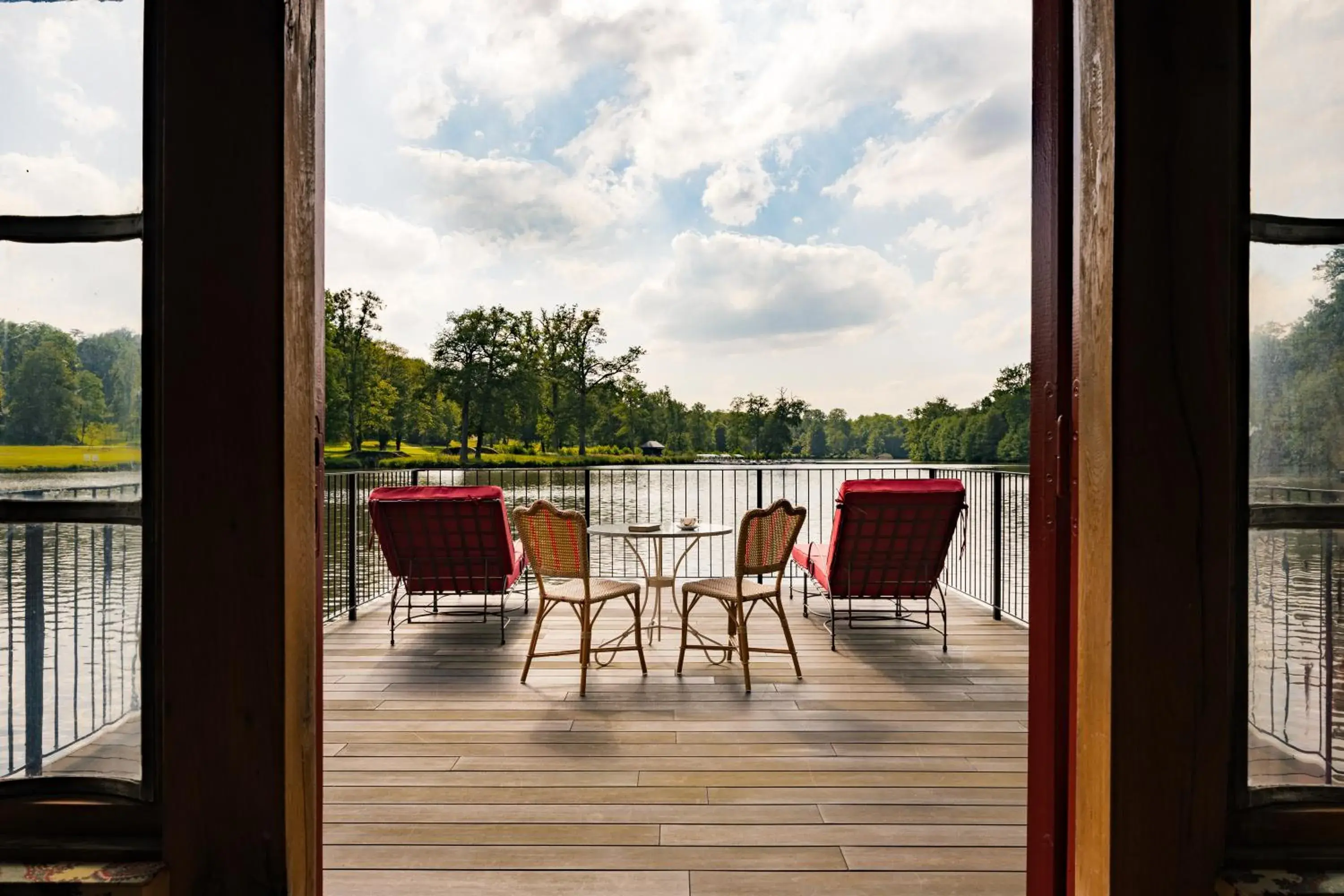 Lake view in Abbaye Des Vaux De Cernay Lake view in Abbaye Des Vaux De Cernay
