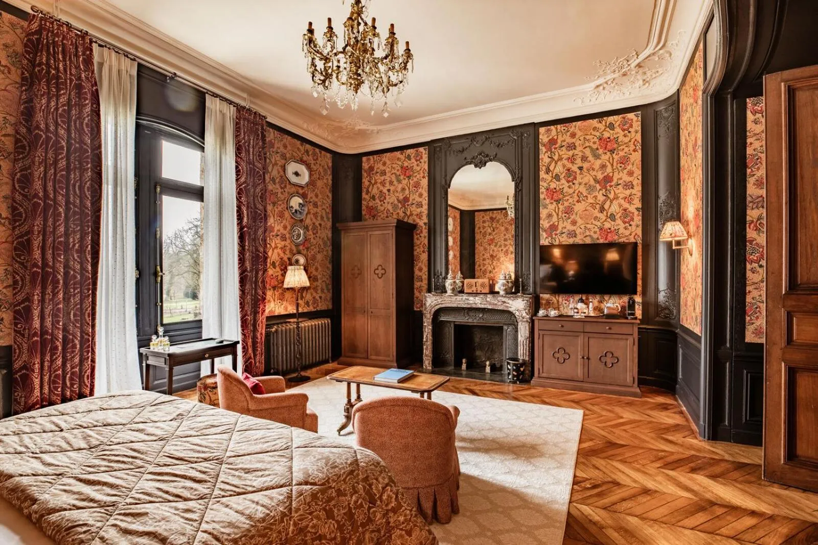 Bedroom, Bed in Abbaye Des Vaux De Cernay