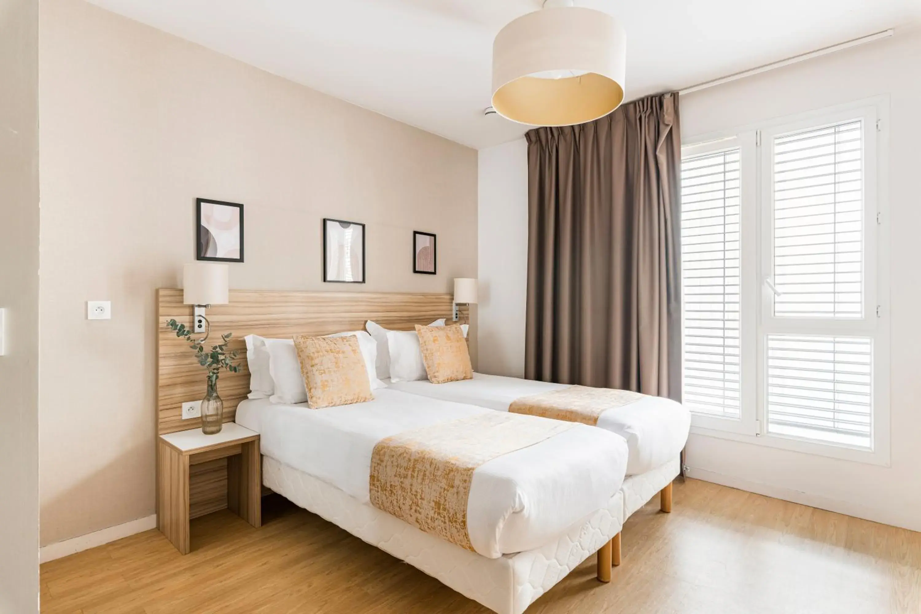 Twin Room in Appart hôtel Q7 Lodge Lyon 7 Twin Room in Appart hôtel Q7 Lodge Lyon 7