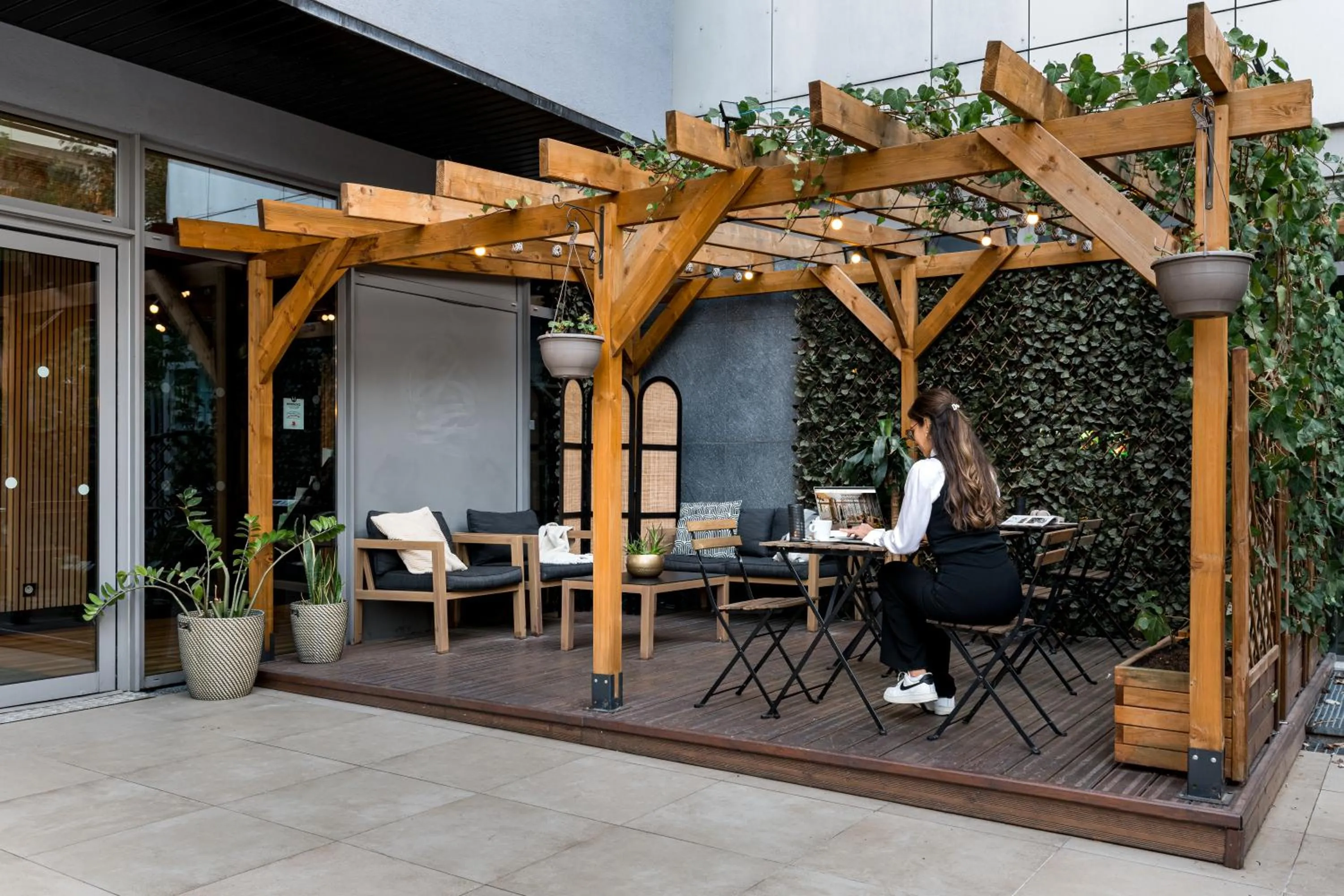 Balcony/Terrace in Appart hôtel Q7 Lodge Lyon 7