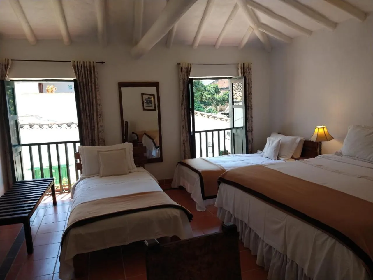 Bed in Hotel Mesón de los Virreyes
