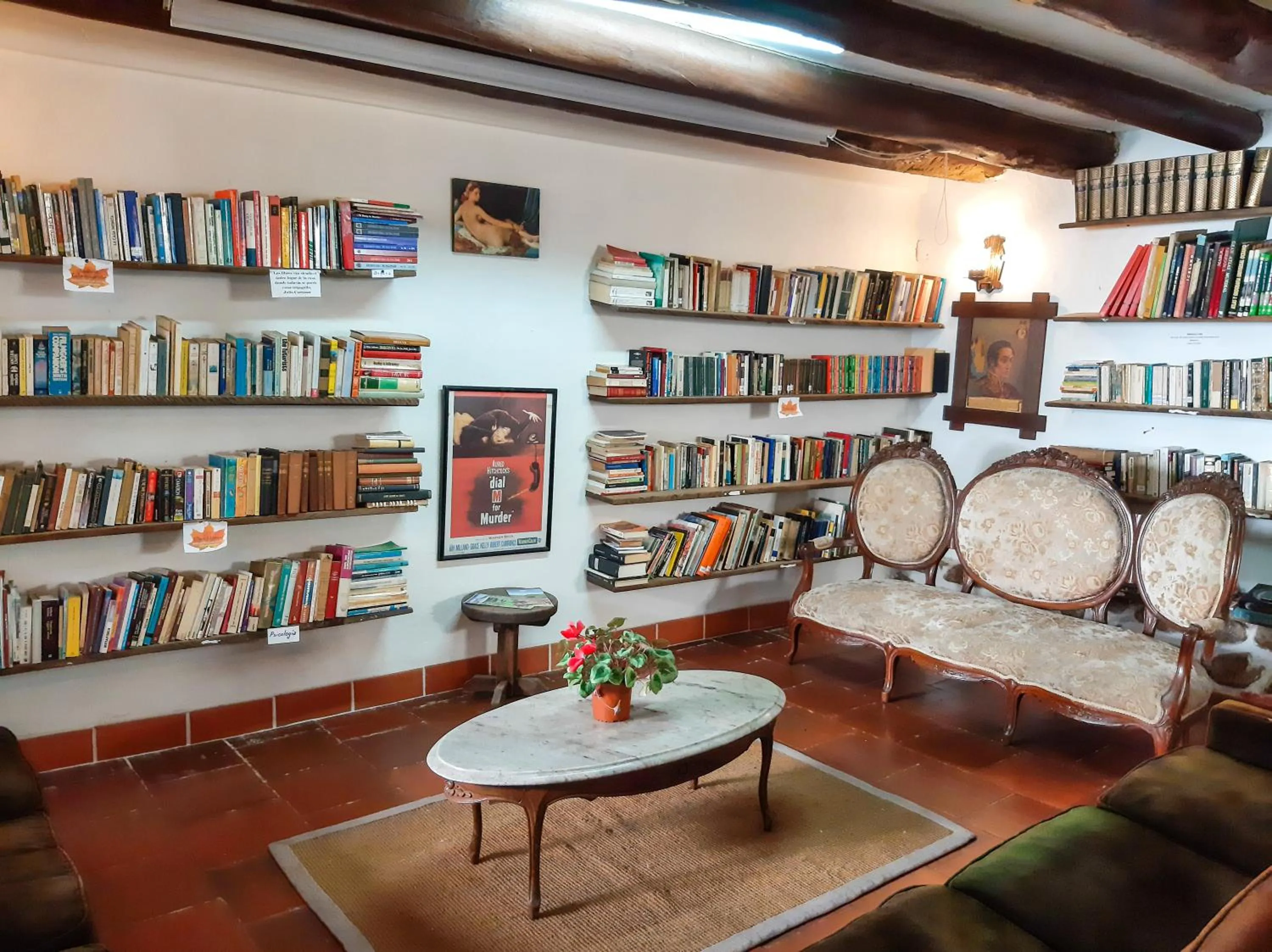 Library in Hotel Mesón de los Virreyes