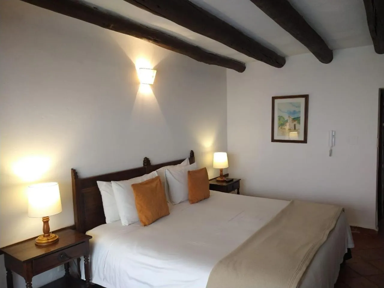 Bed in Hotel Mesón de los Virreyes