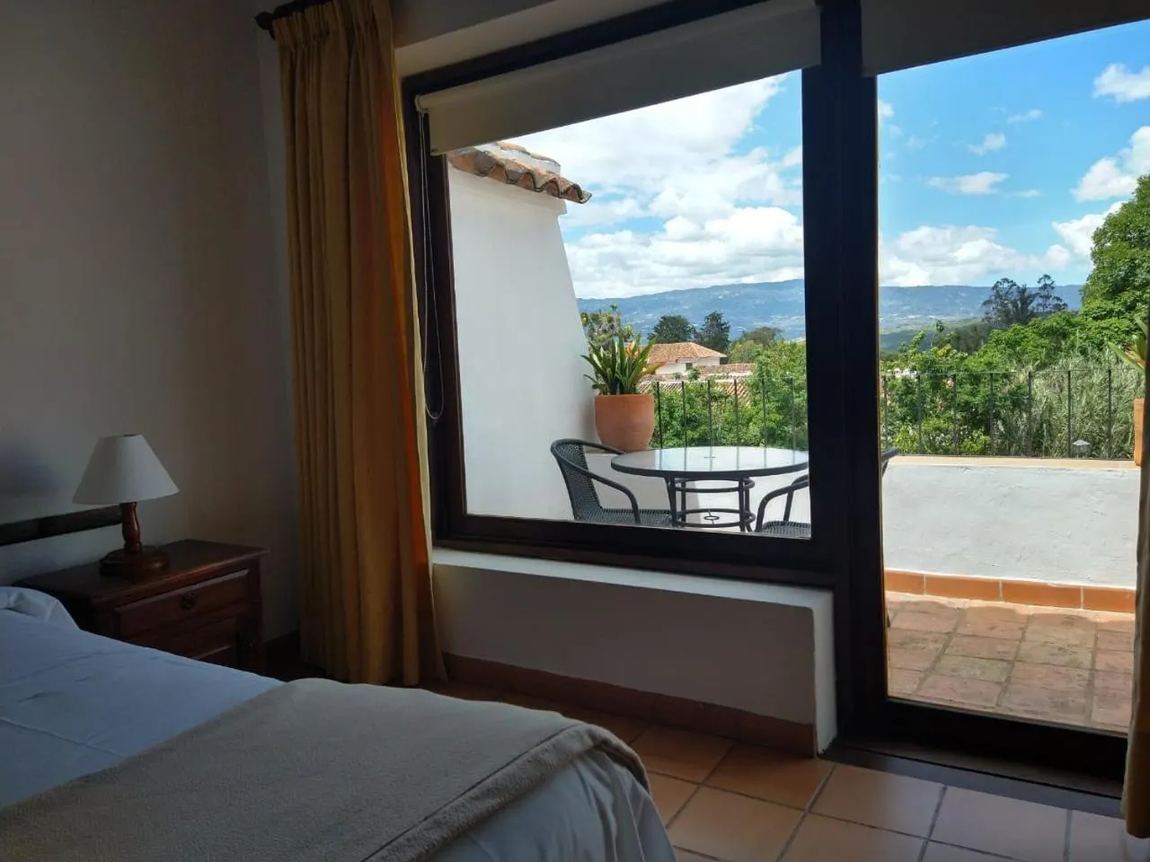 Natural landscape, Bed in Hotel Mesón de los Virreyes