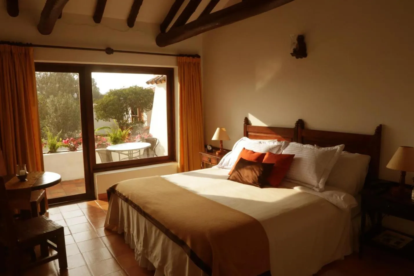Bed in Hotel Mesón de los Virreyes