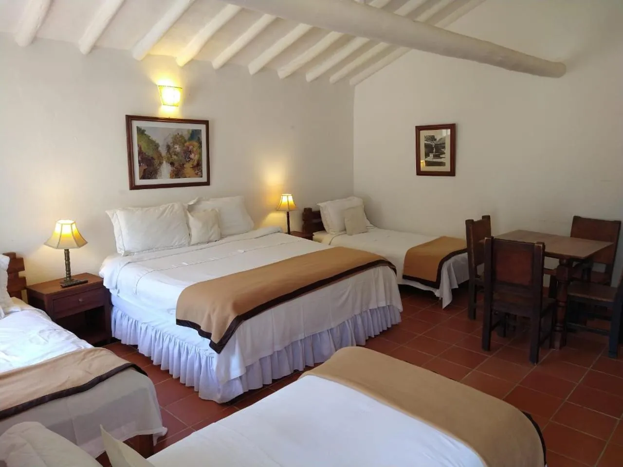 Bed in Hotel Mesón de los Virreyes
