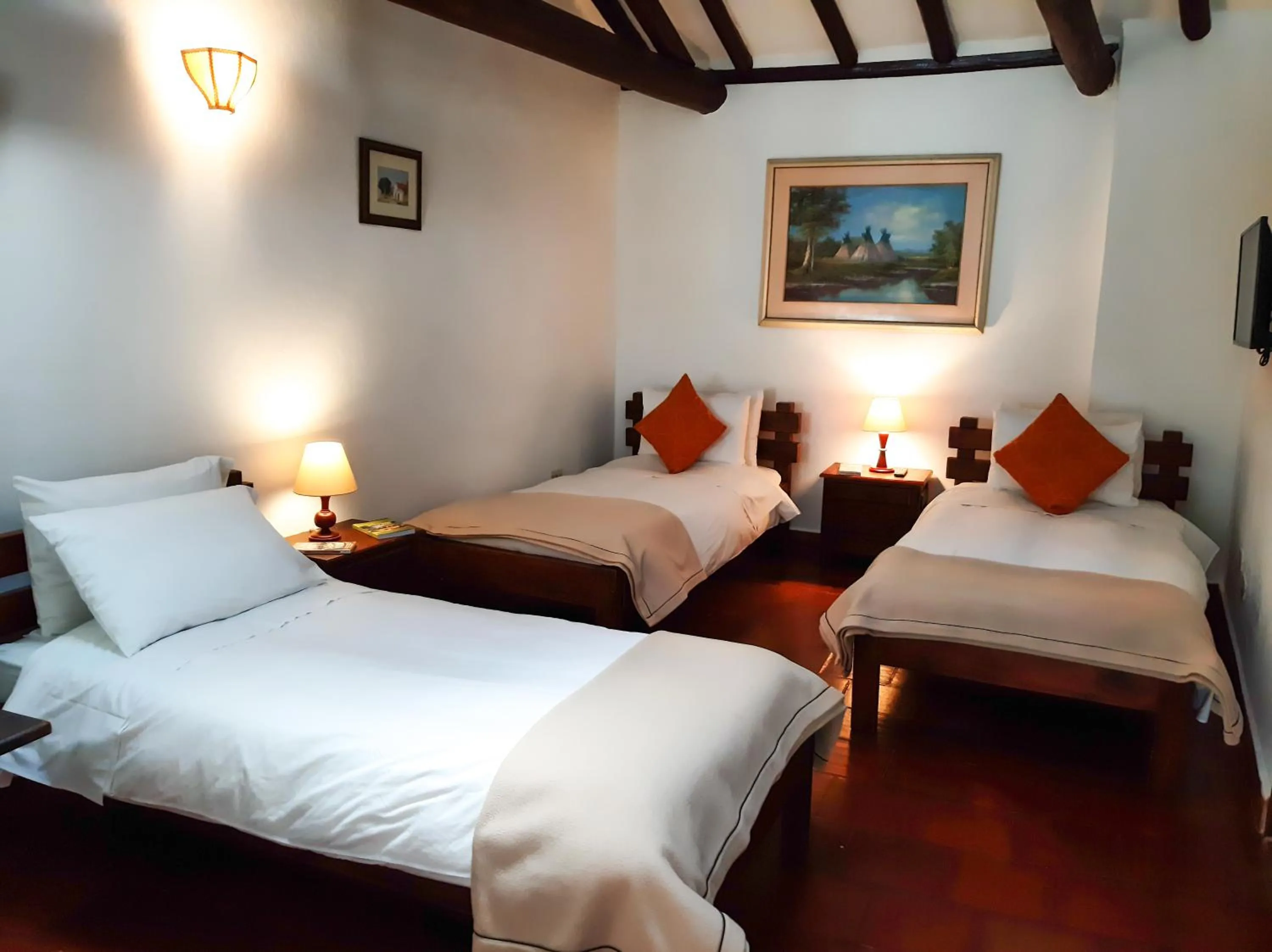 Bed in Hotel Mesón de los Virreyes