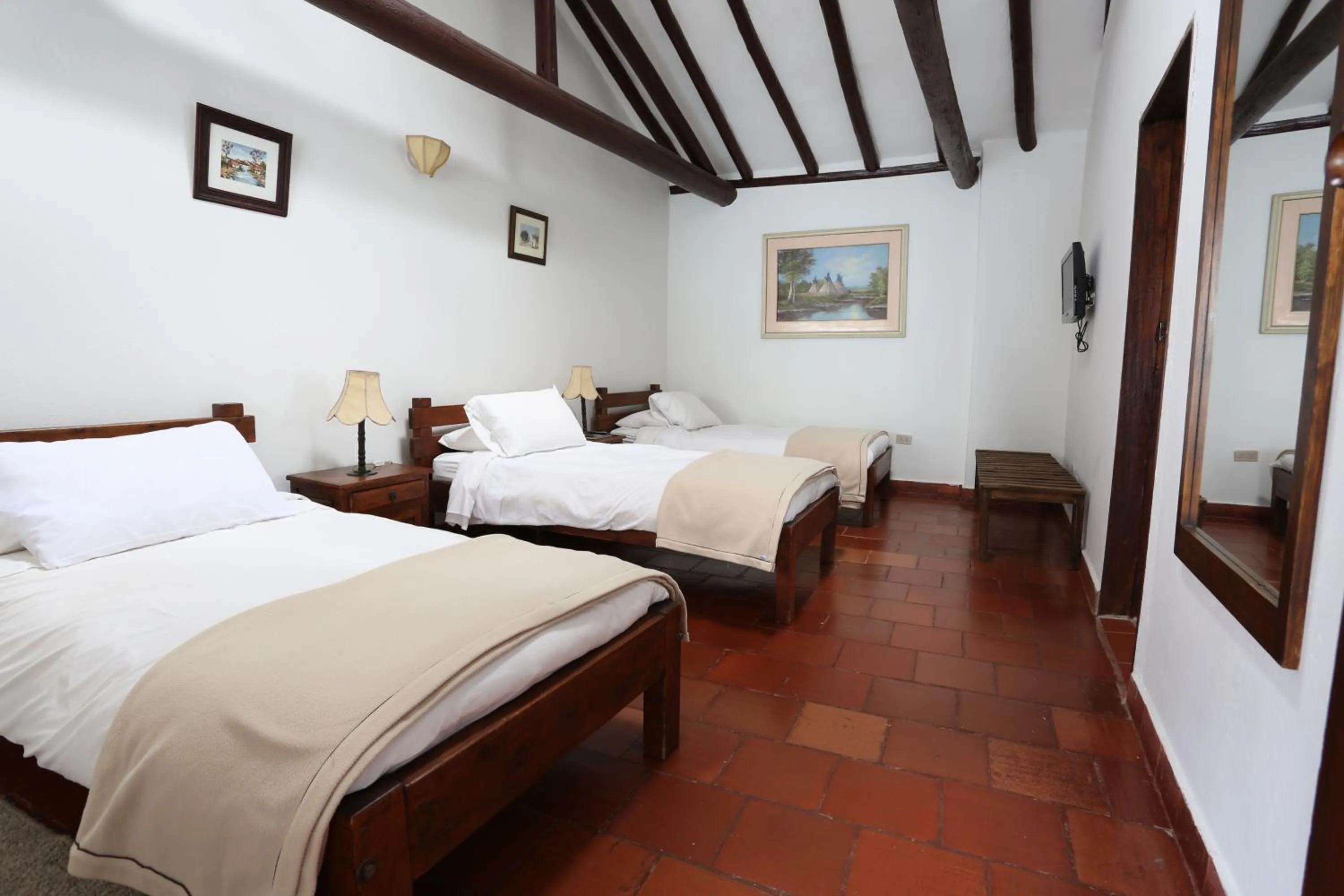 Bed in Hotel Mesón de los Virreyes