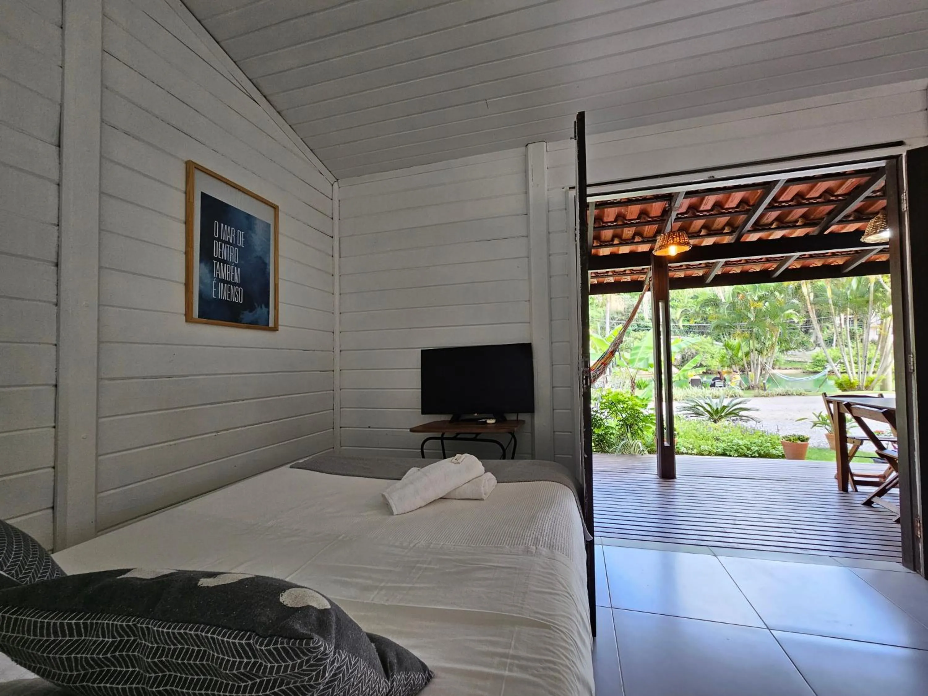 Bed in Pousada Quinta da Margem