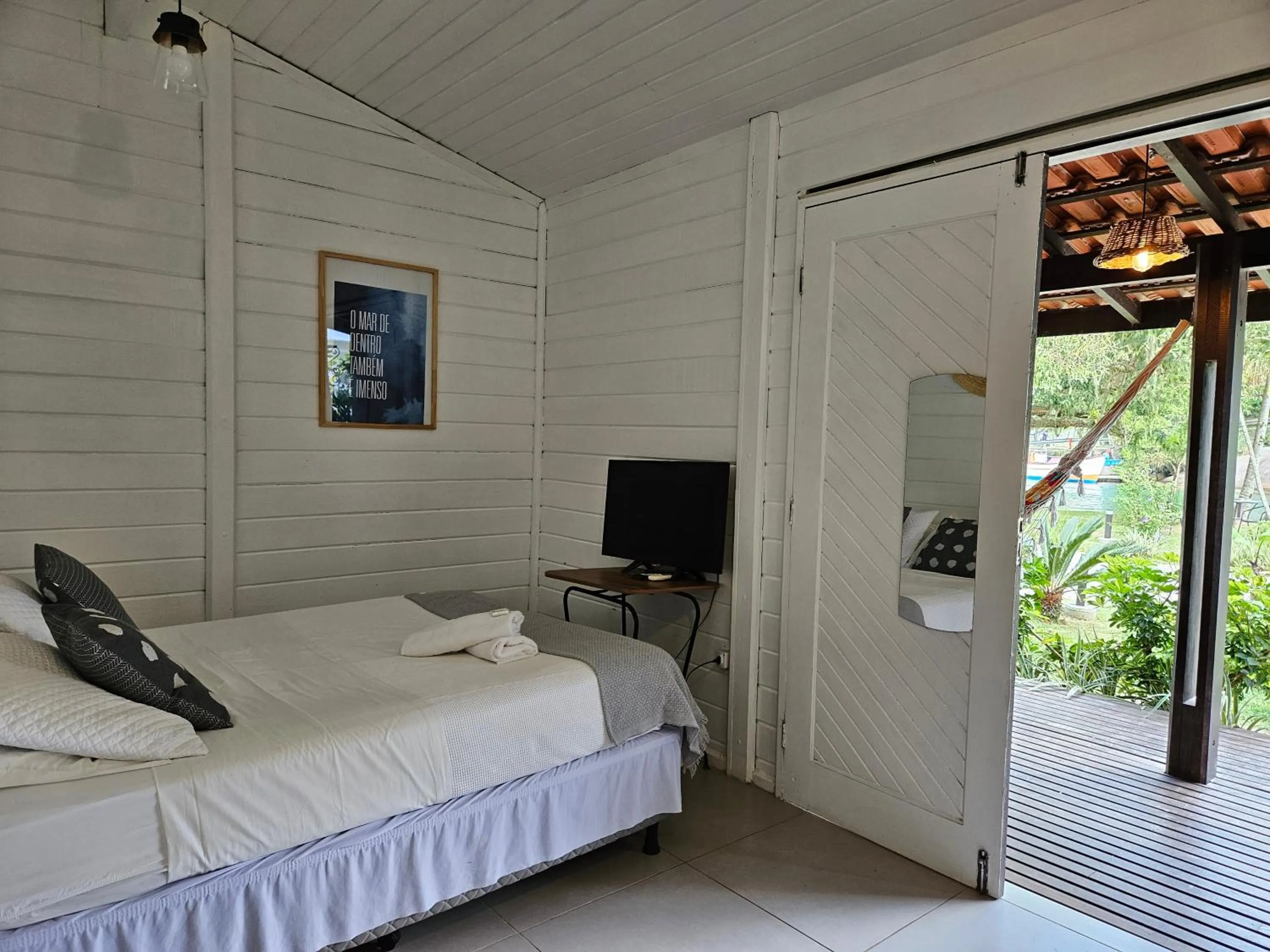 Bed in Pousada Quinta da Margem