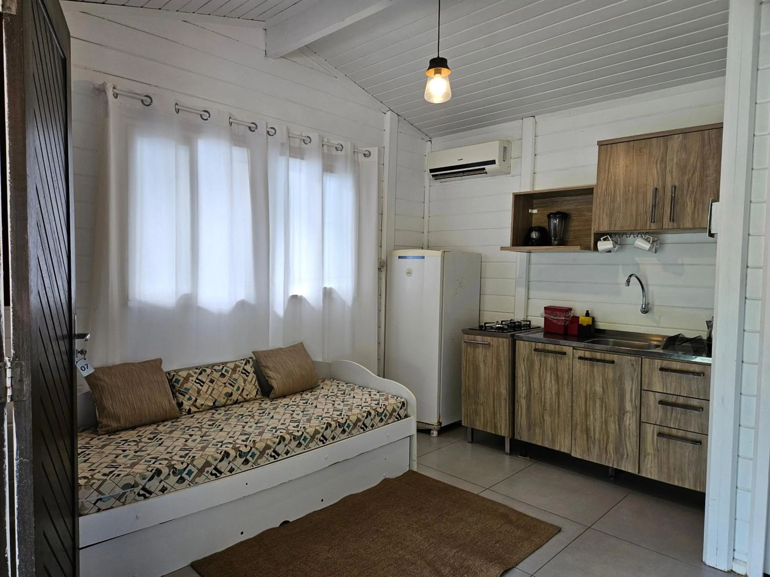 Kitchen or kitchenette, Bed in Pousada Quinta da Margem