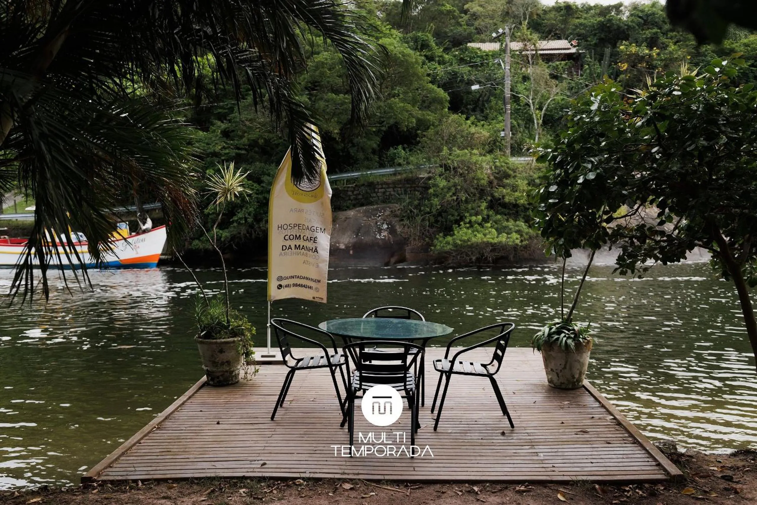 Lake view in Pousada Quinta da Margem