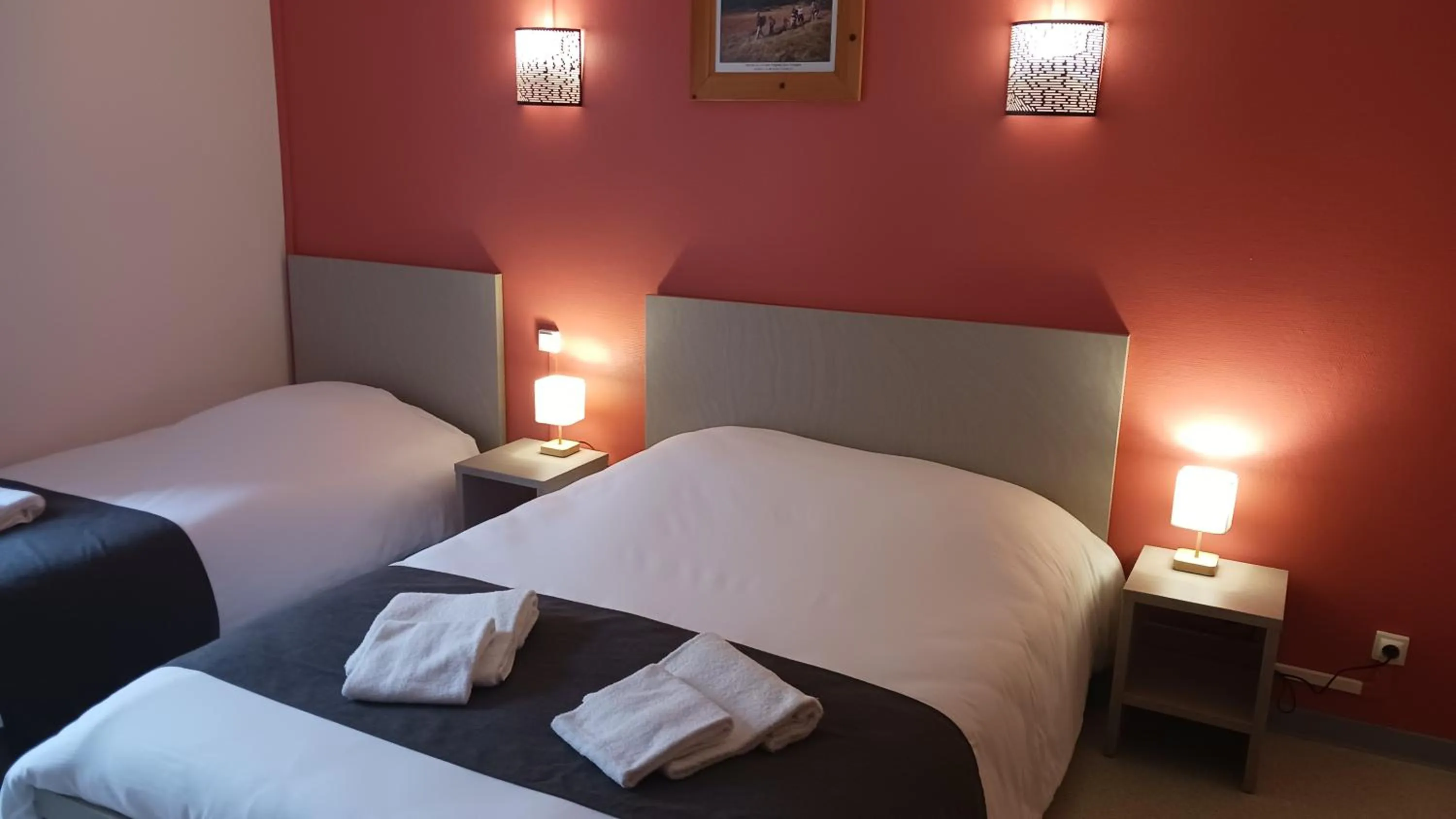 View (from property/room), Bed in Domaine du Haut des Bluches