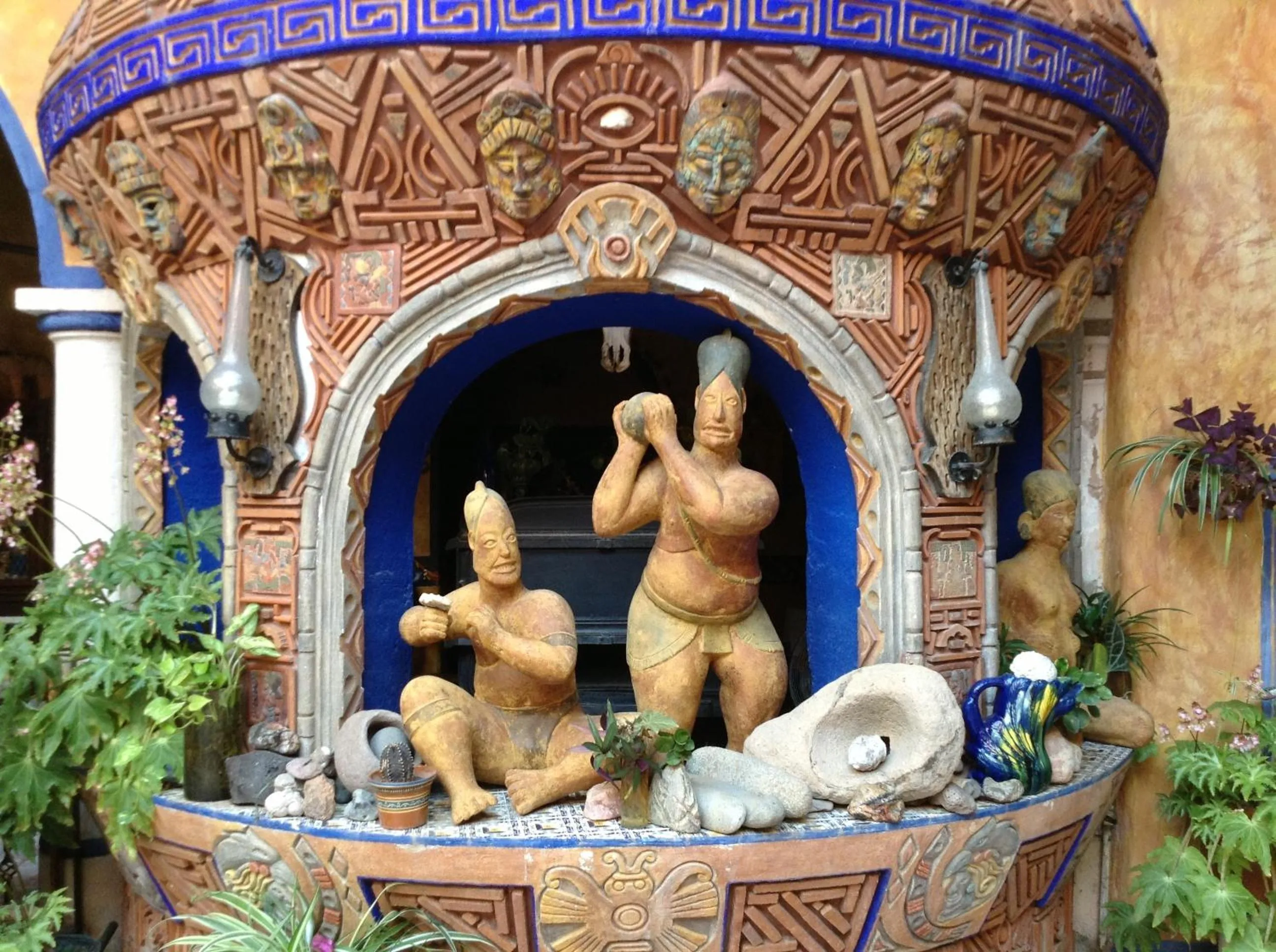 Patio in Hotel el Fuerte