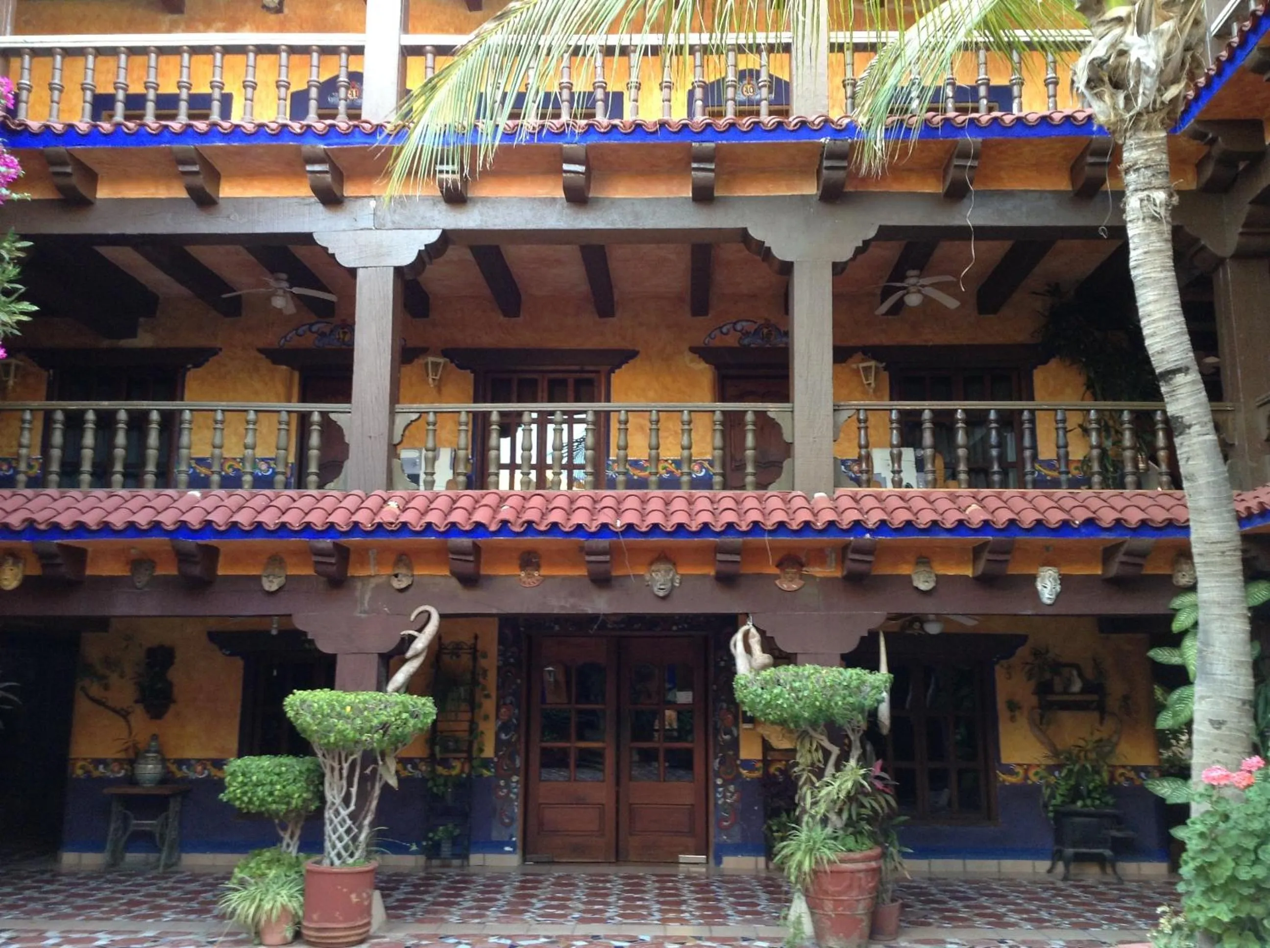 Patio in Hotel el Fuerte