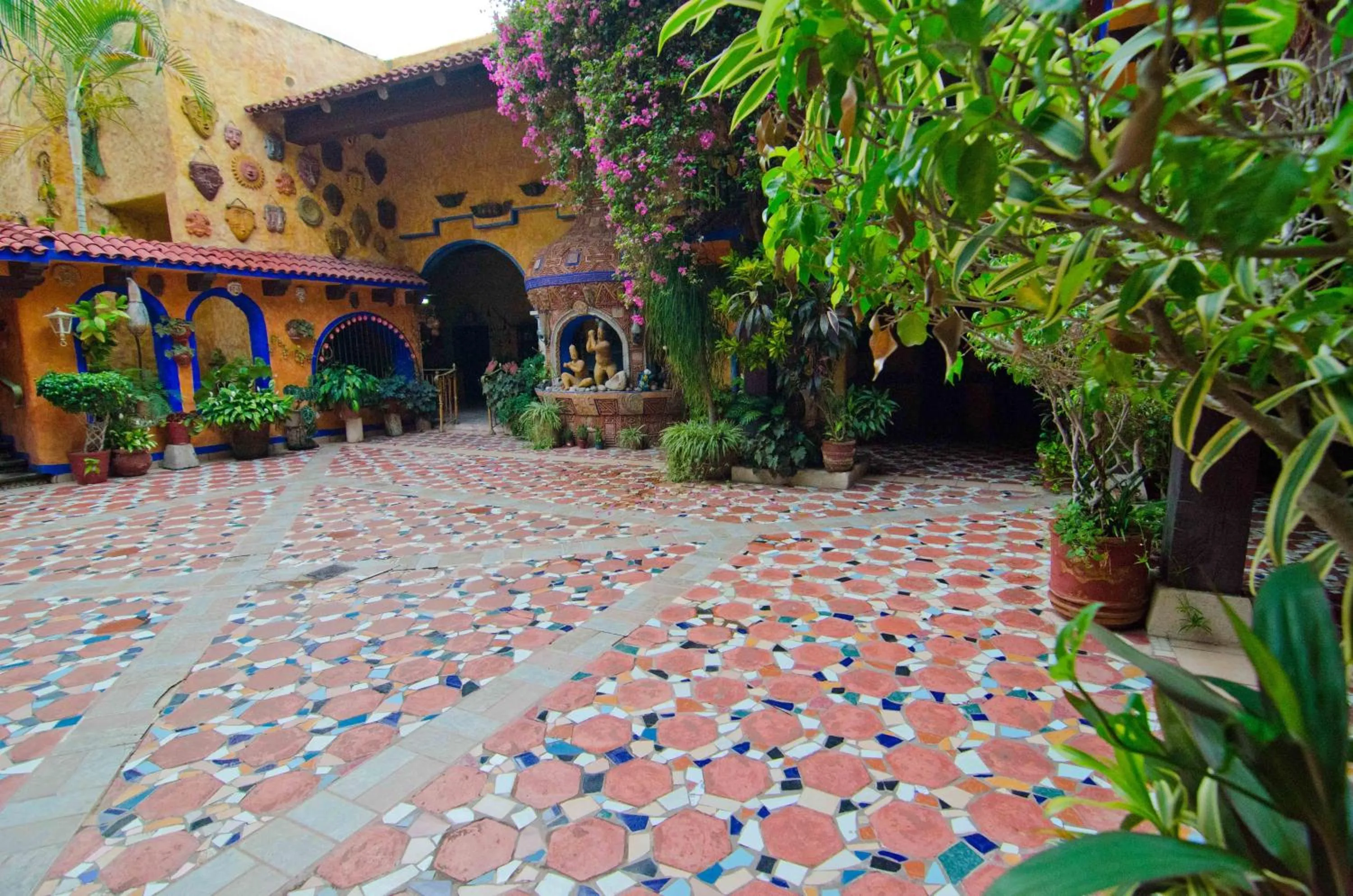 Patio in Hotel el Fuerte