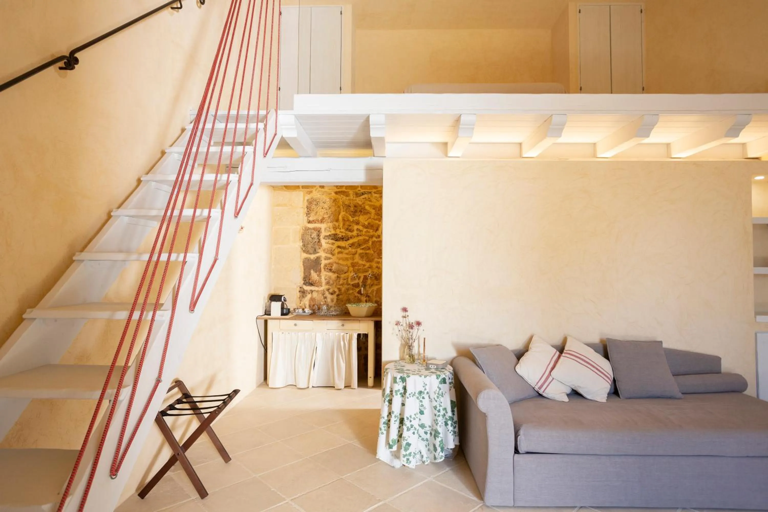 Living room in Masseria Borgo Mortella