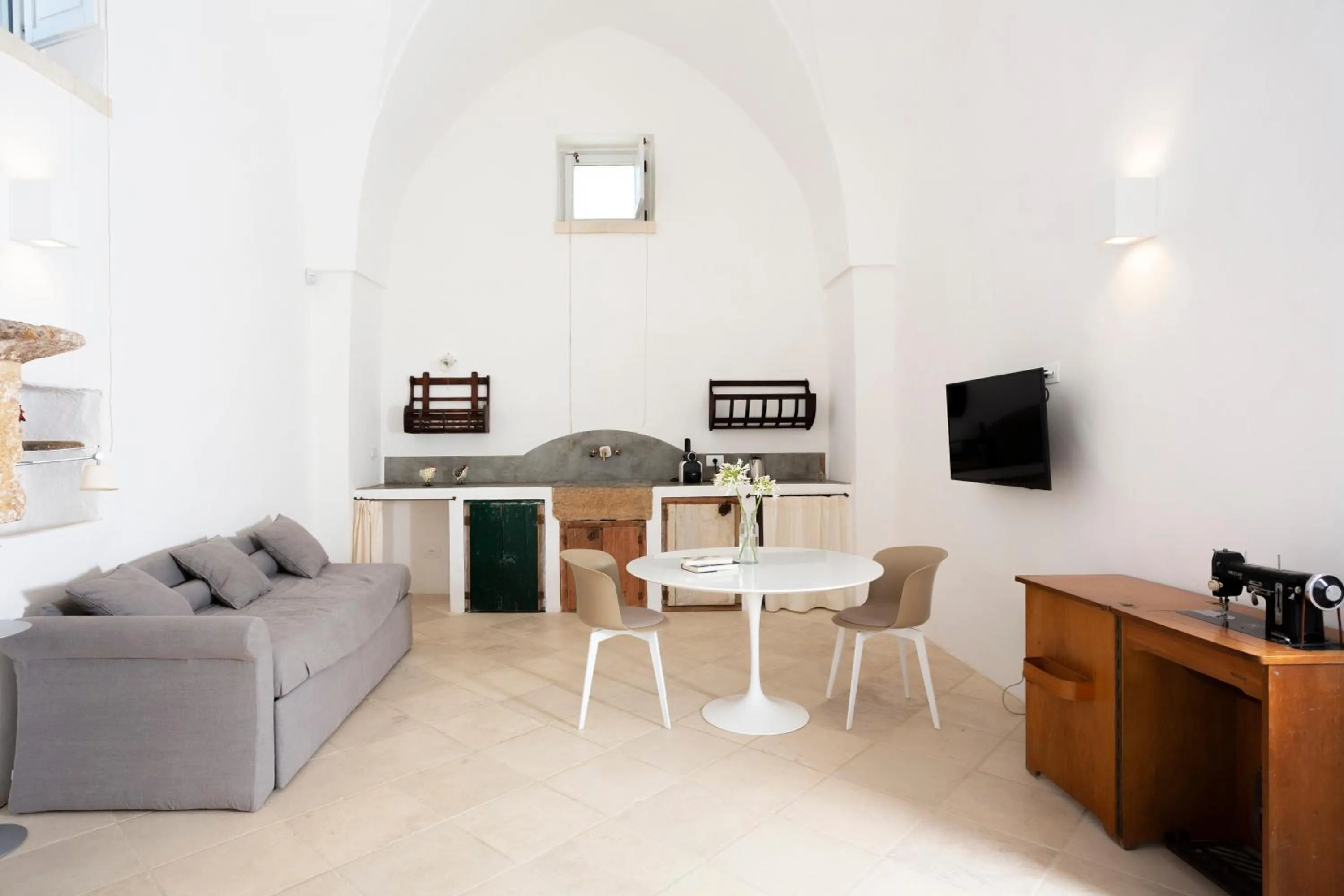 Living room in Masseria Borgo Mortella