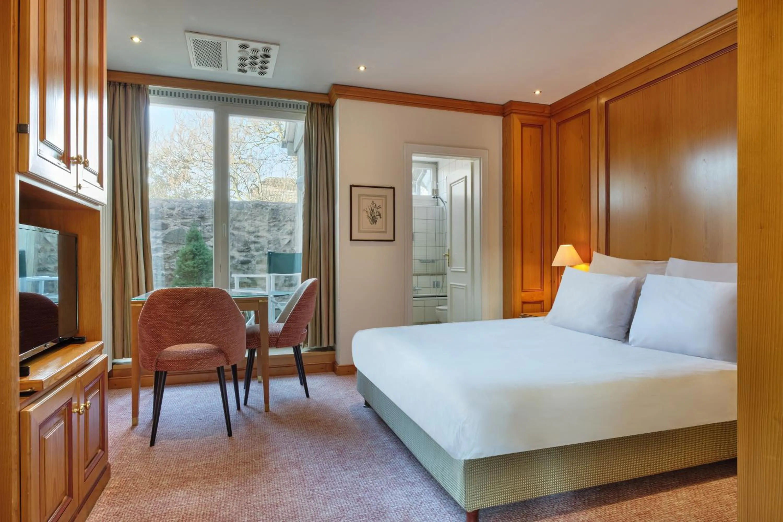 Bedroom, Bed in Hotel & Spa A la cour d'Alsace by HappyCulture