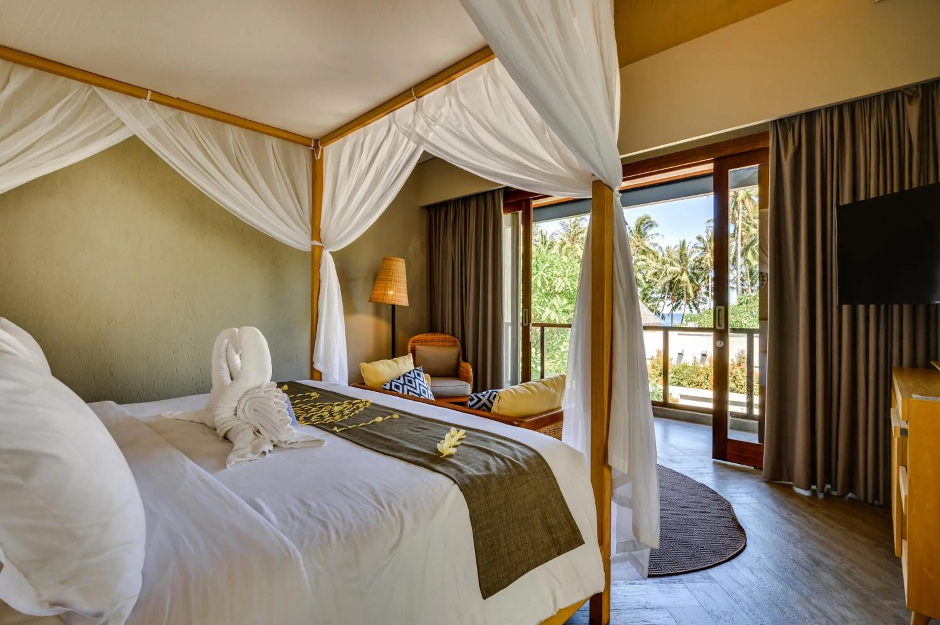 Bedroom, Bed in The Kayana Beach Lombok