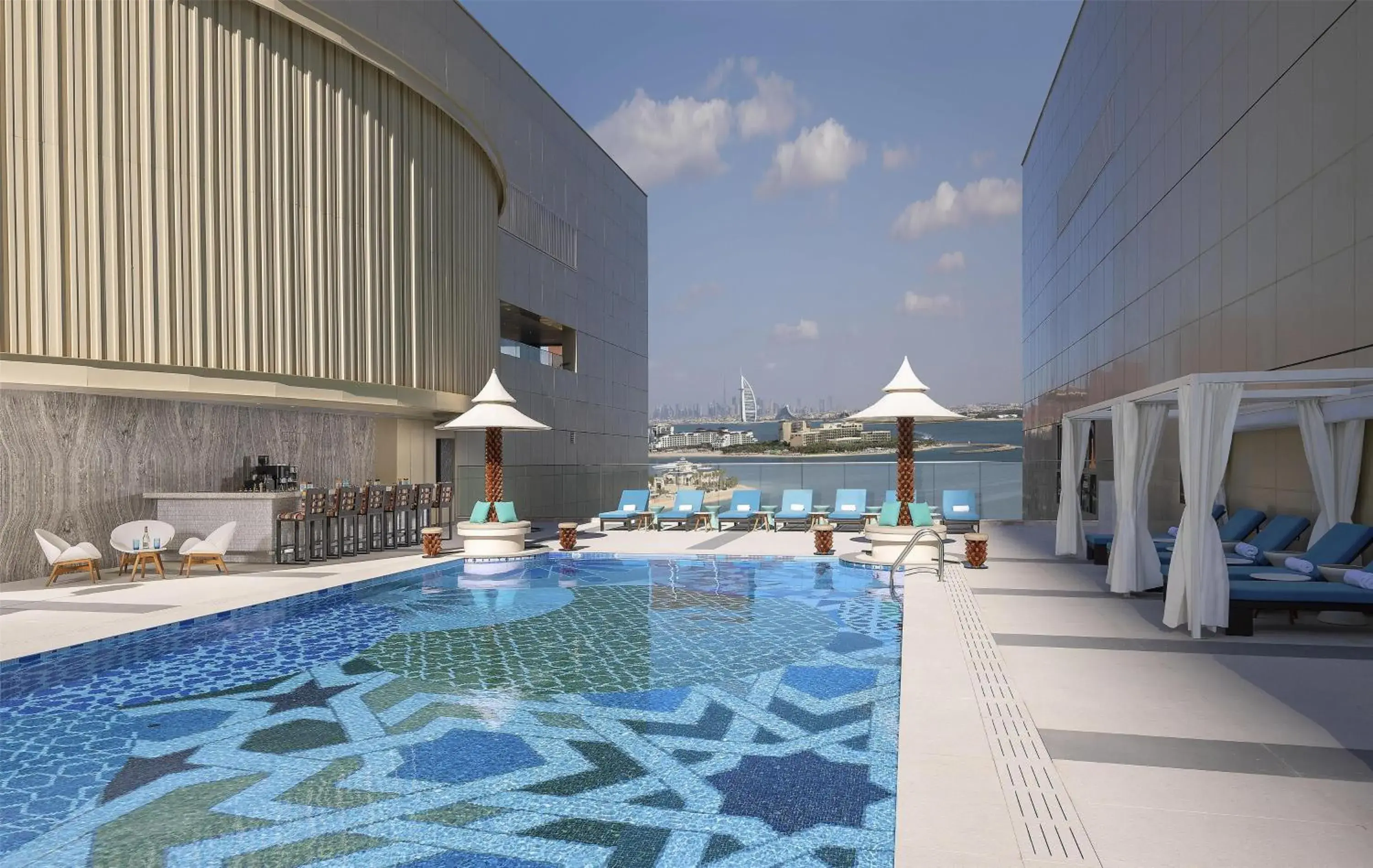 Swimming pool in Andaz Dubai The Palm, By Hyatt Swimming pool in Andaz Dubai The Palm, By Hyatt