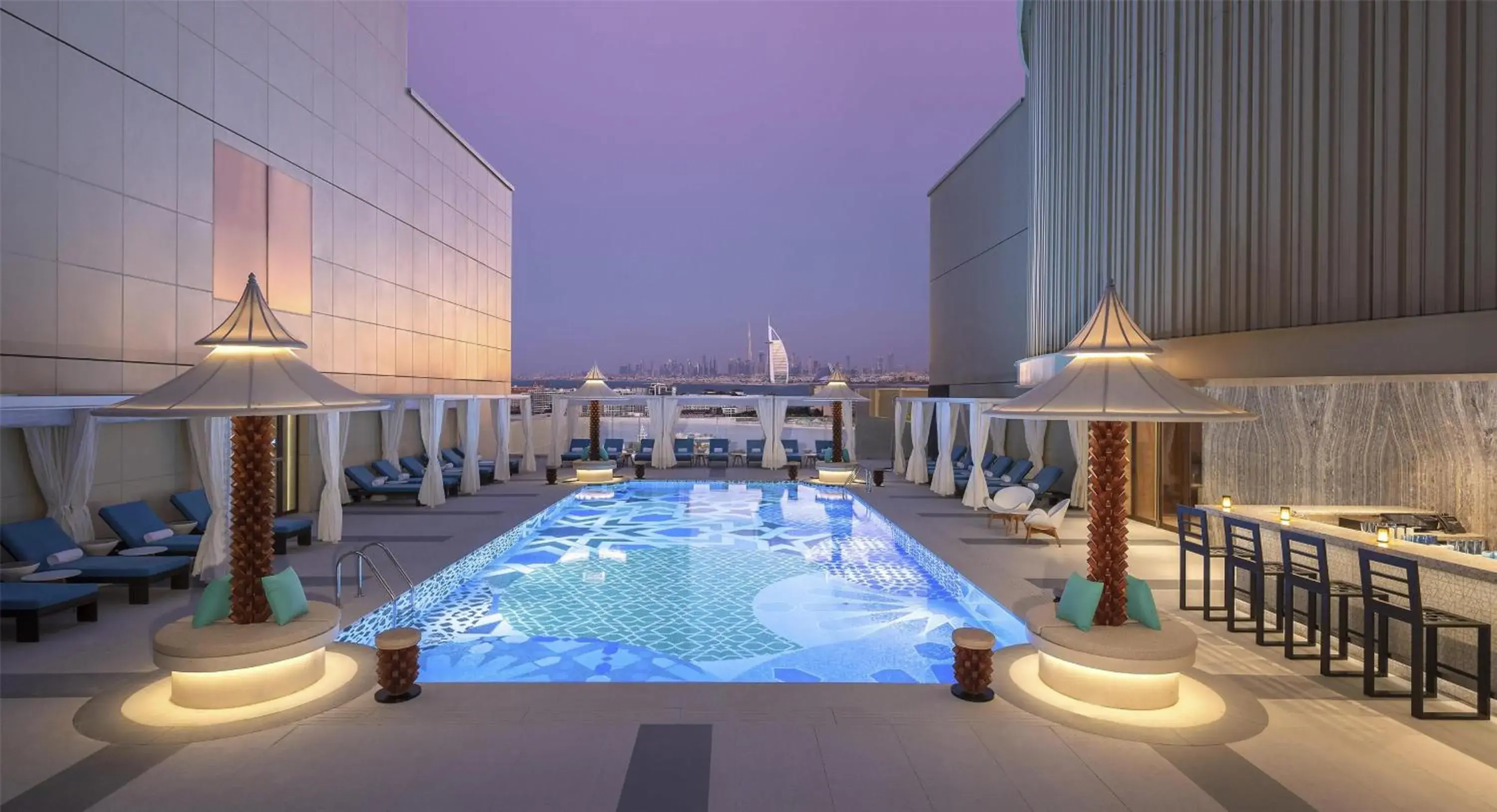 Swimming pool in Andaz Dubai The Palm, By Hyatt Swimming pool in Andaz Dubai The Palm, By Hyatt