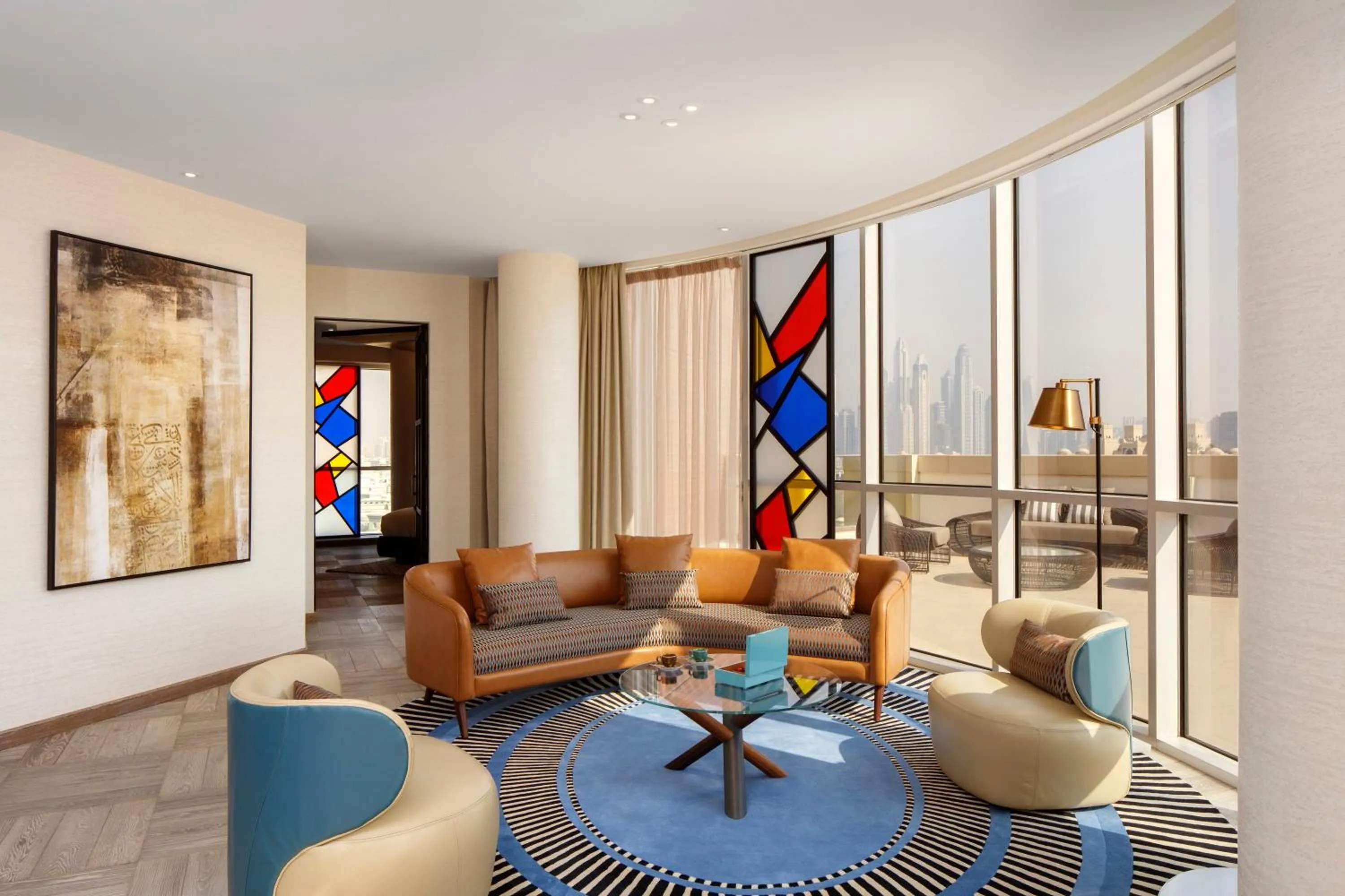 Living room in Andaz Dubai The Palm, By Hyatt