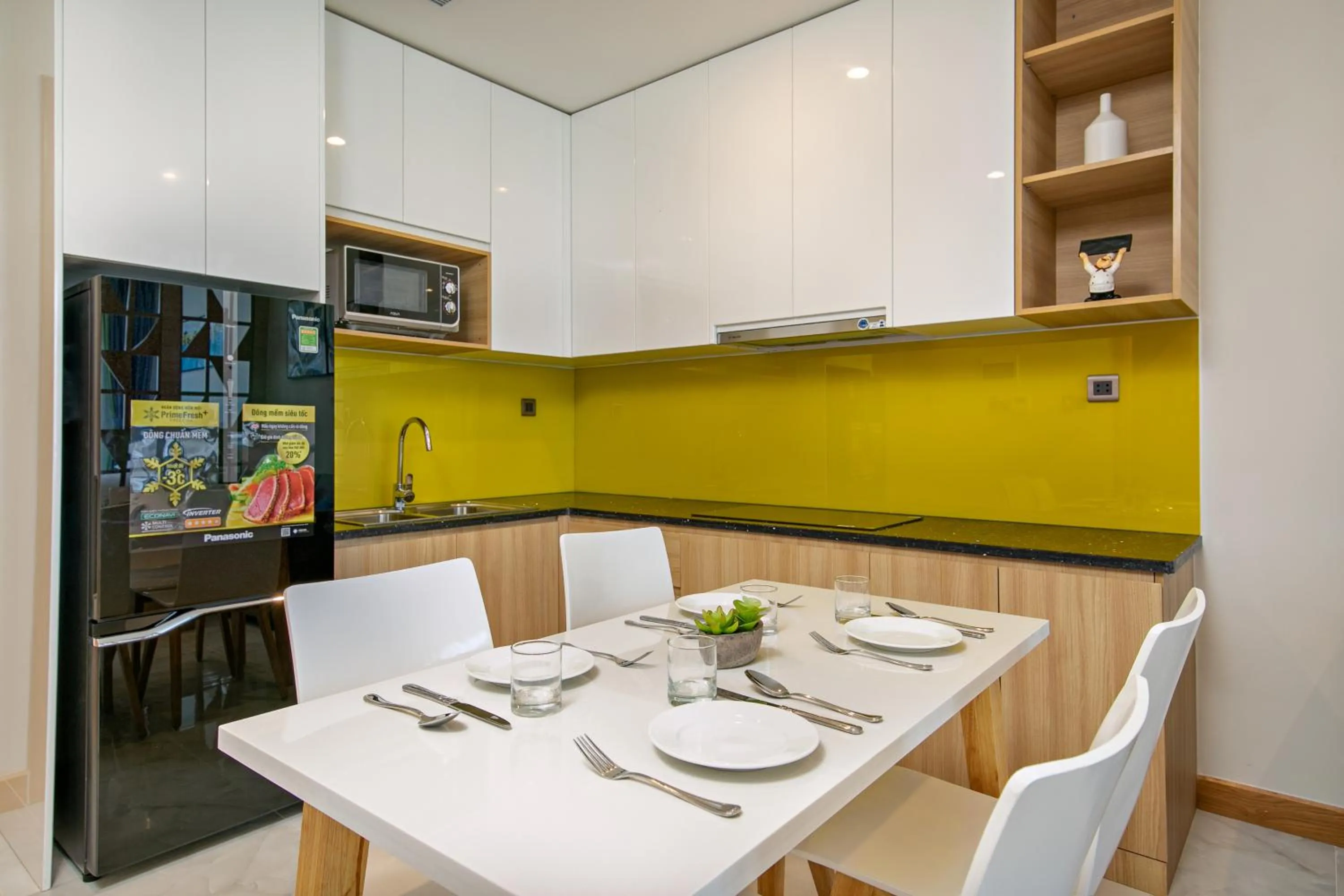 Kitchen or kitchenette in Sun River Hotel & Apartment