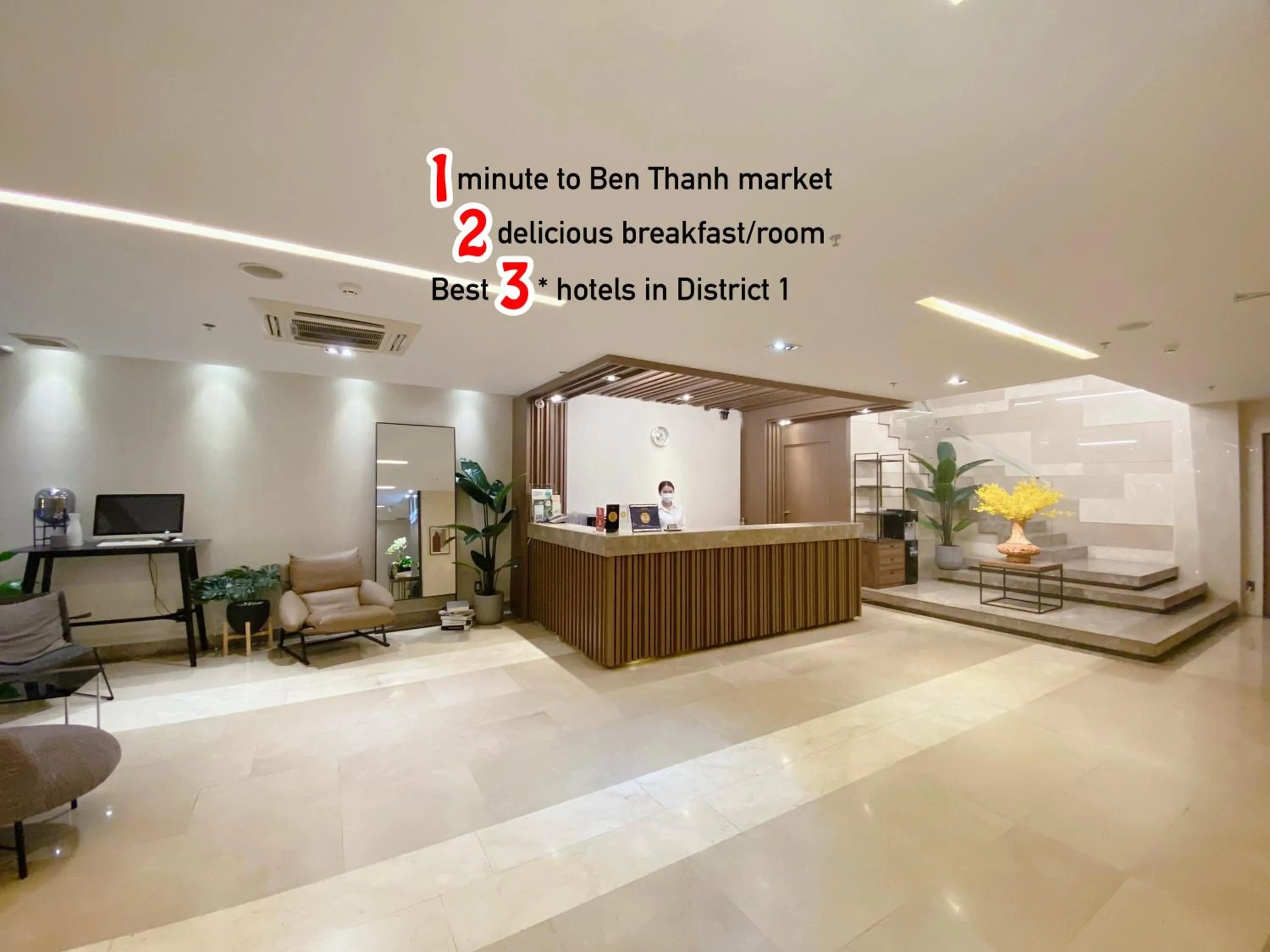 Lobby or reception in The Luxe Hotel