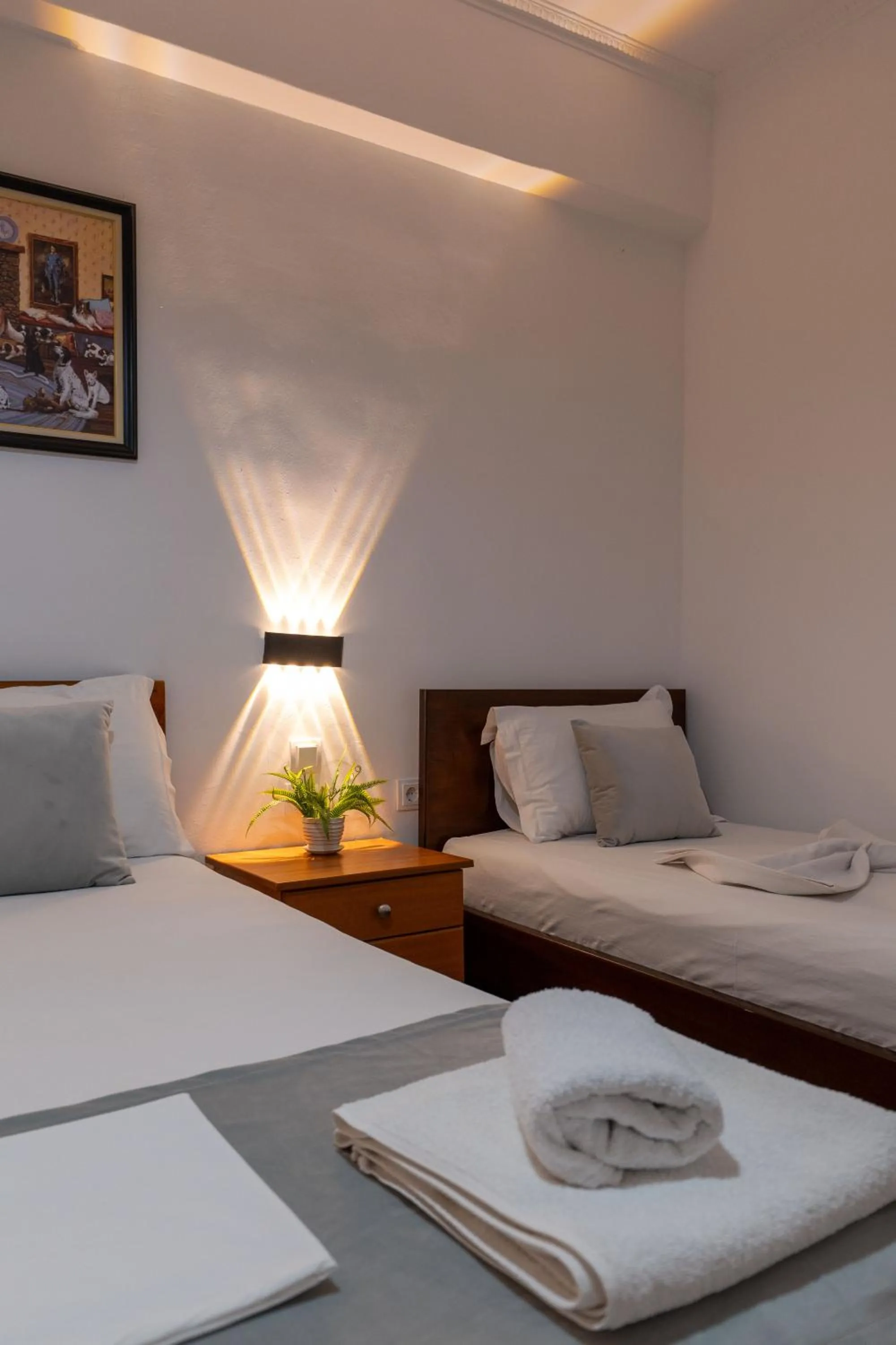 Bed in Apart Hotel Alex