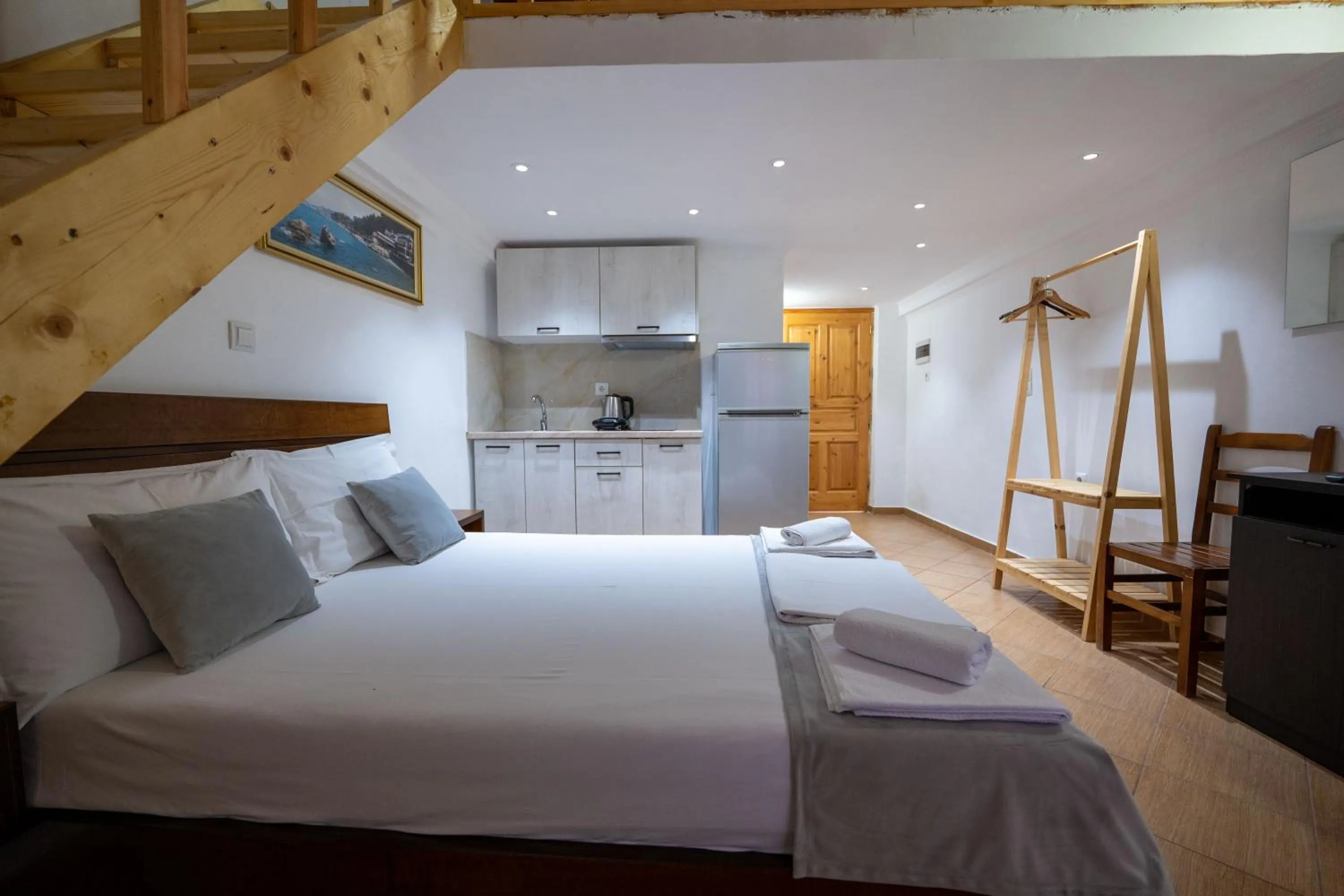 Bed in Apart Hotel Alex