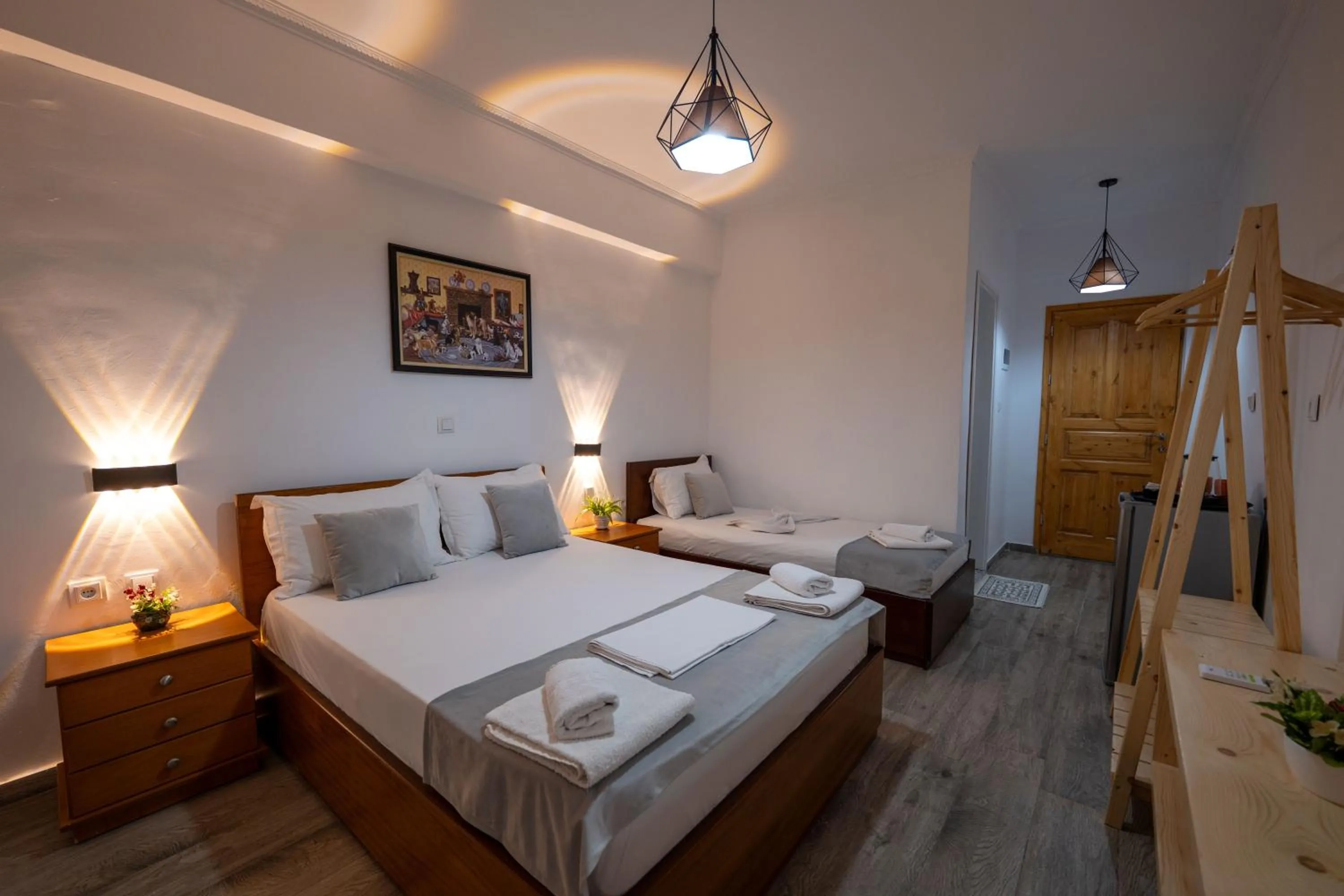 Bed in Apart Hotel Alex