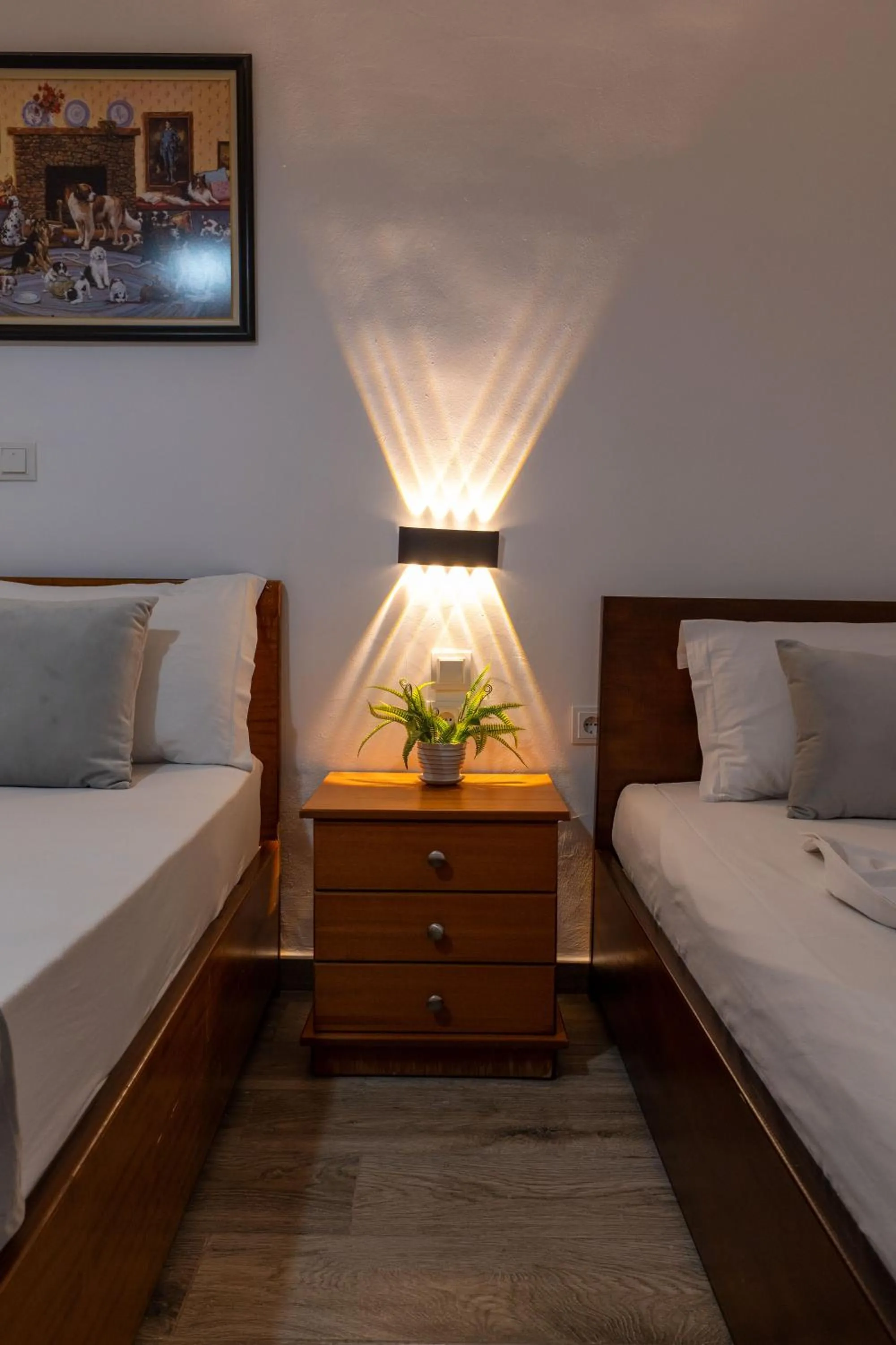 Bed in Apart Hotel Alex