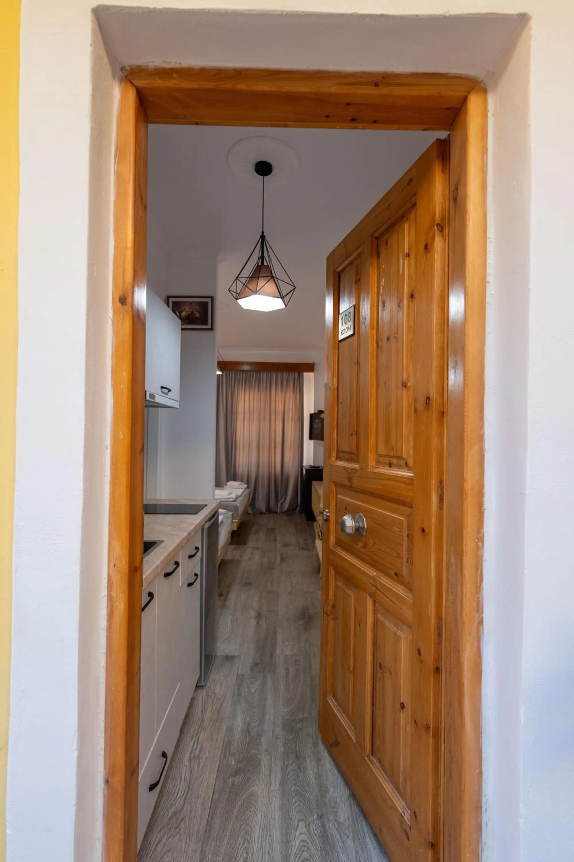 Kitchen or kitchenette in Apart Hotel Alex