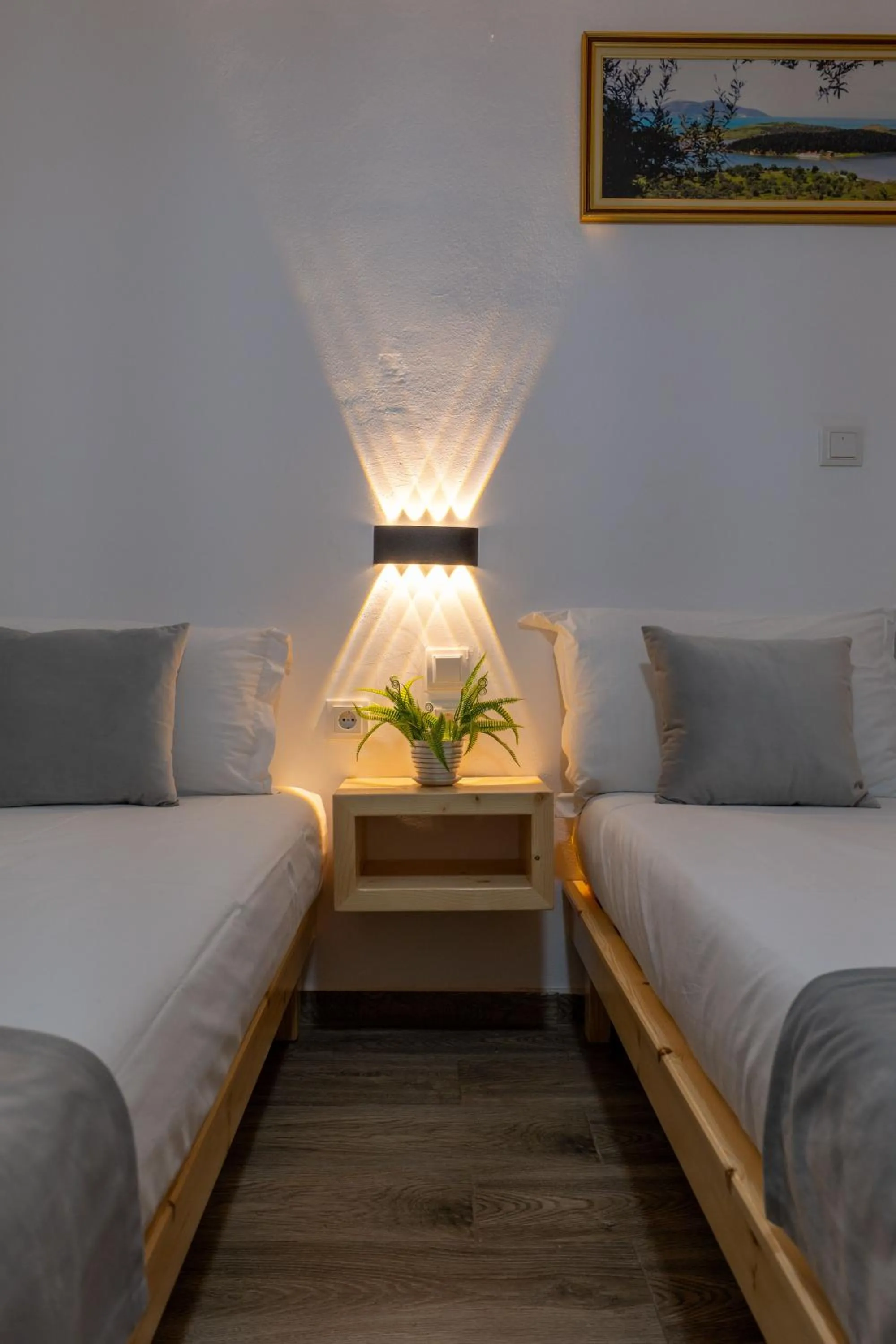 Bed in Apart Hotel Alex