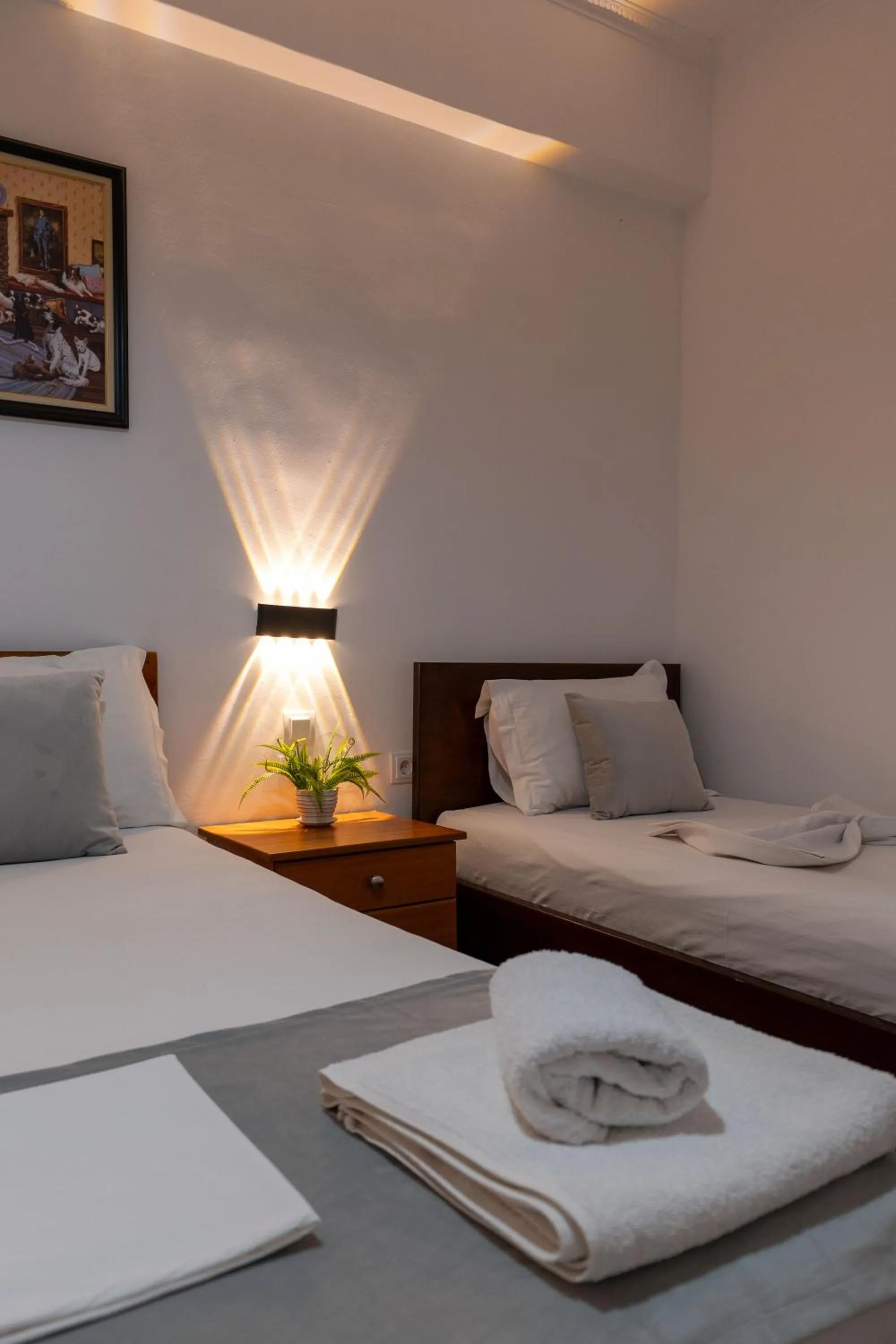 Bed in Apart Hotel Alex