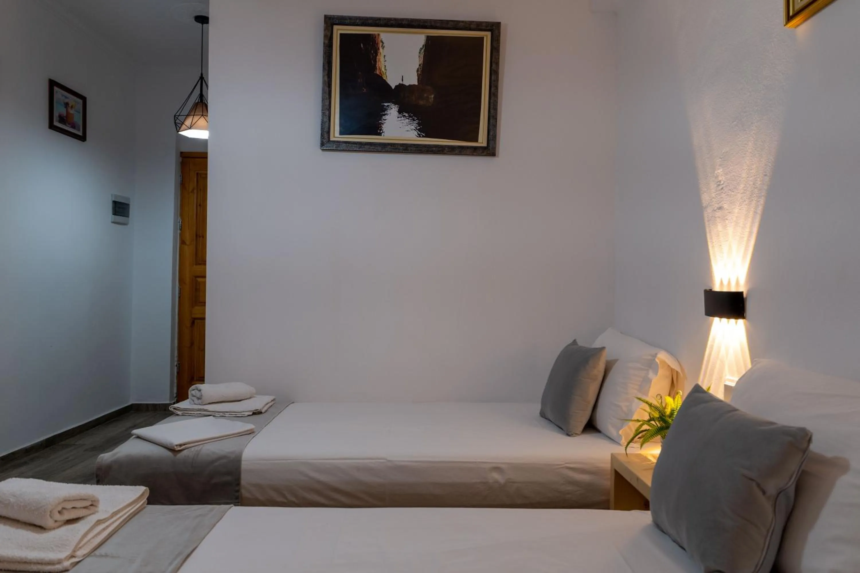 Bed in Apart Hotel Alex