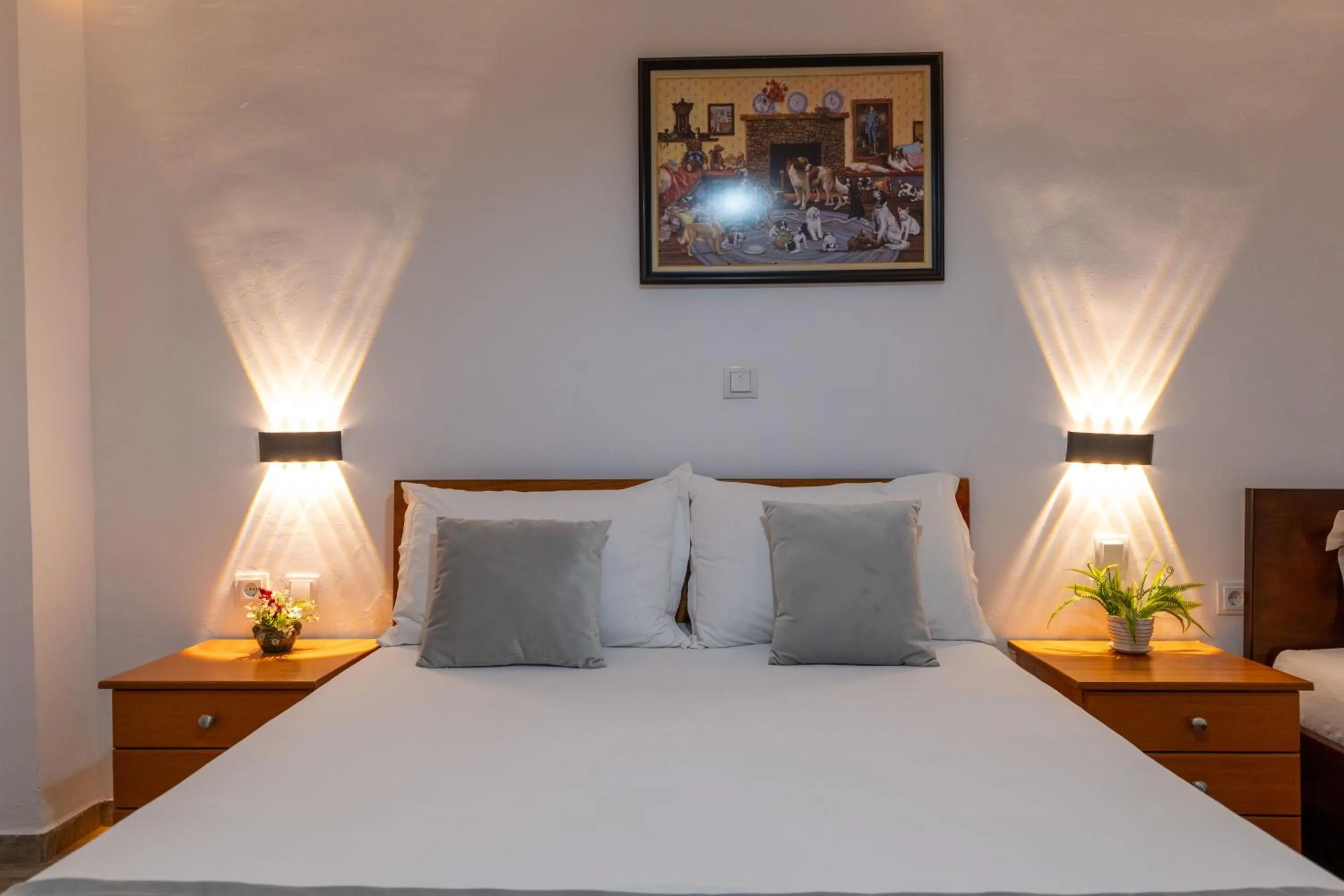Bed in Apart Hotel Alex