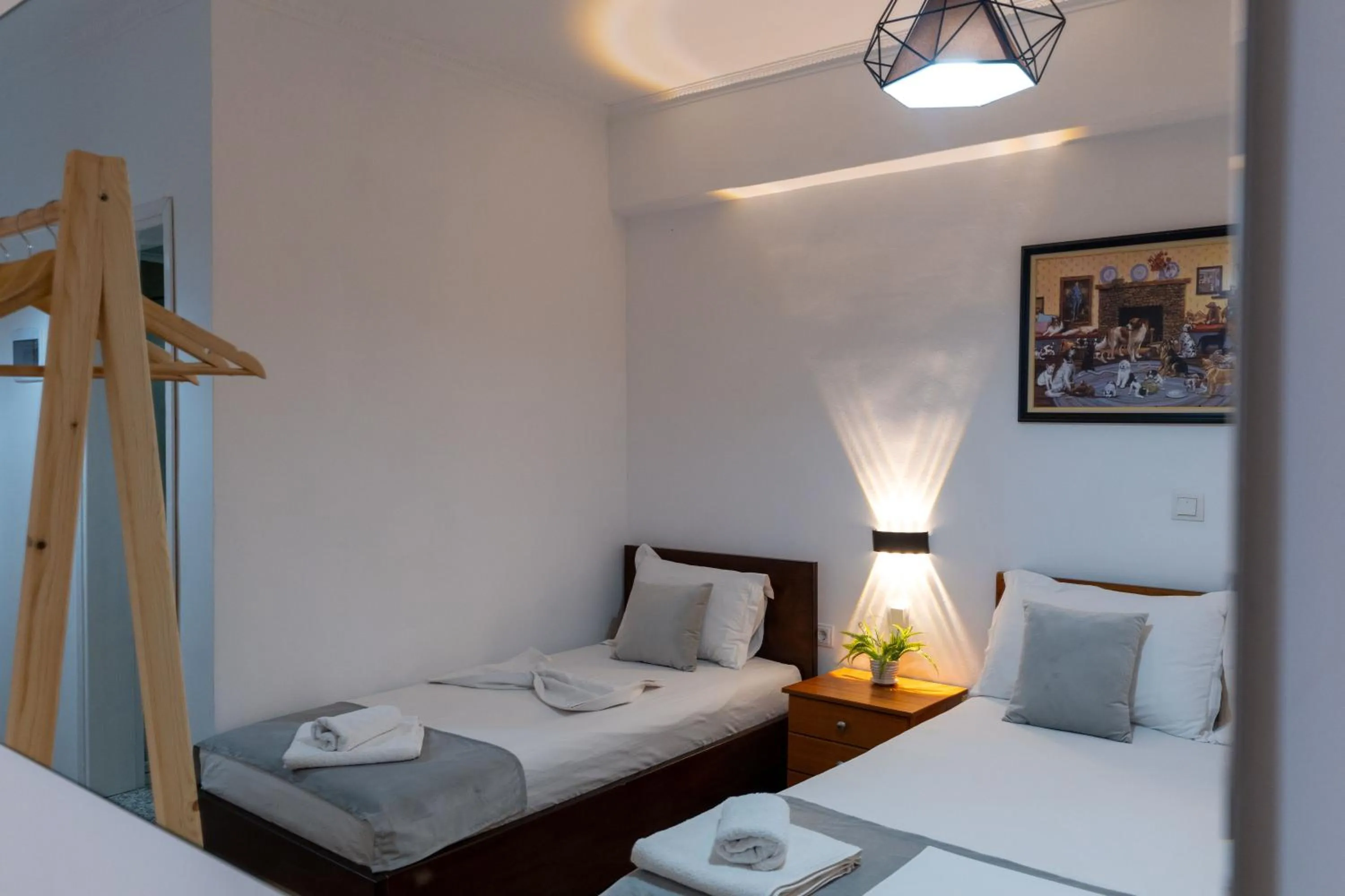 Bed in Apart Hotel Alex