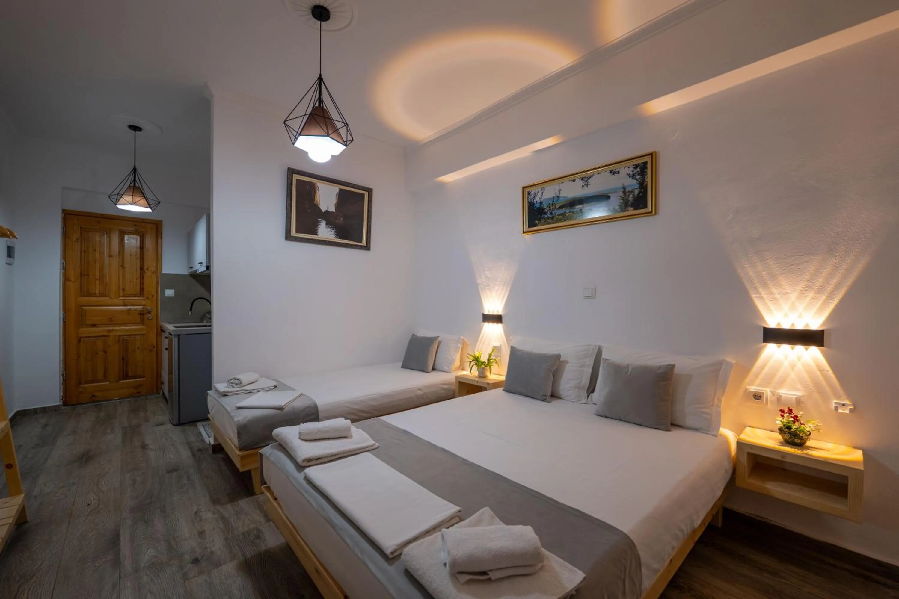 Bed in Apart Hotel Alex