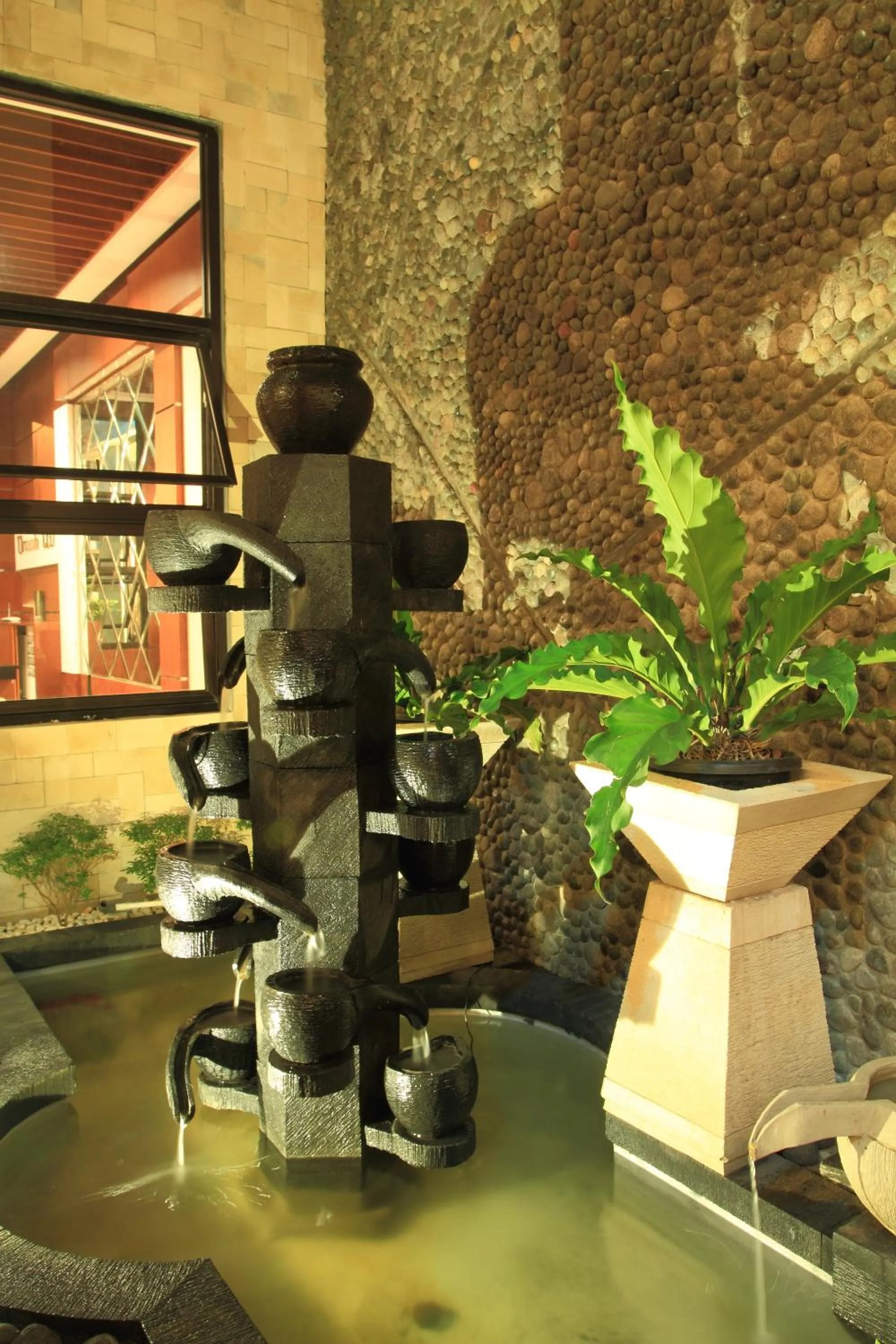 Decorative detail in Omah Qu Guesthouse Malioboro