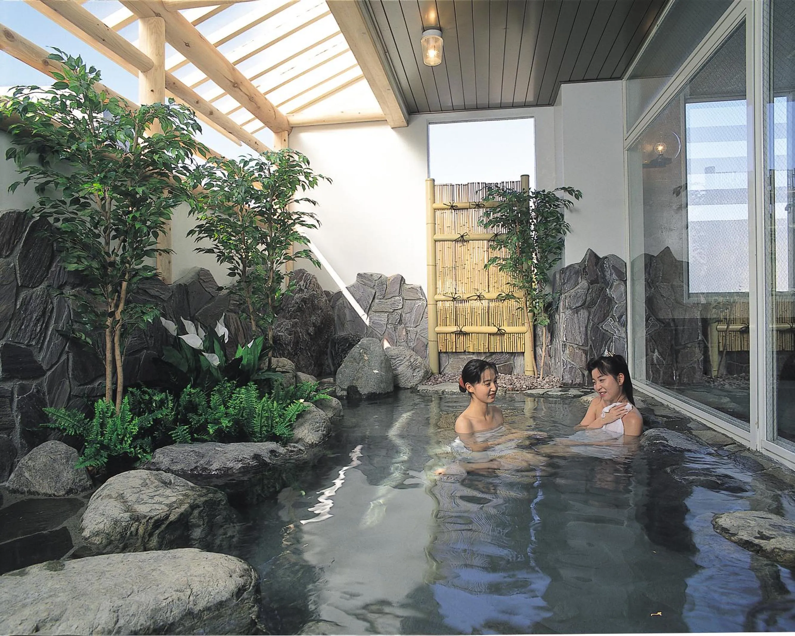 Hot Spring Bath in Hotel Yuzawa Yuzawa Denkiya