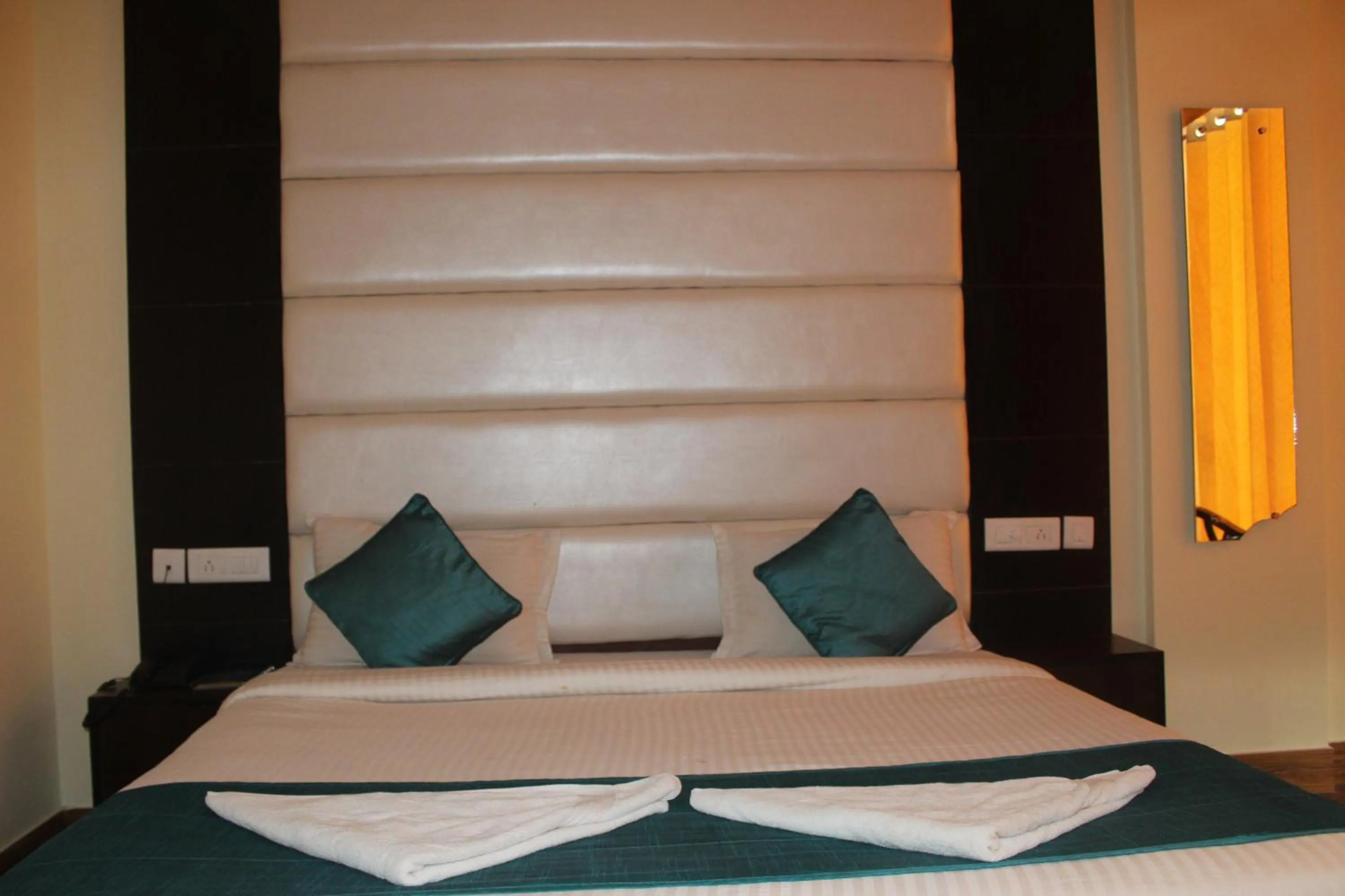 Bed in hotel the Diamond