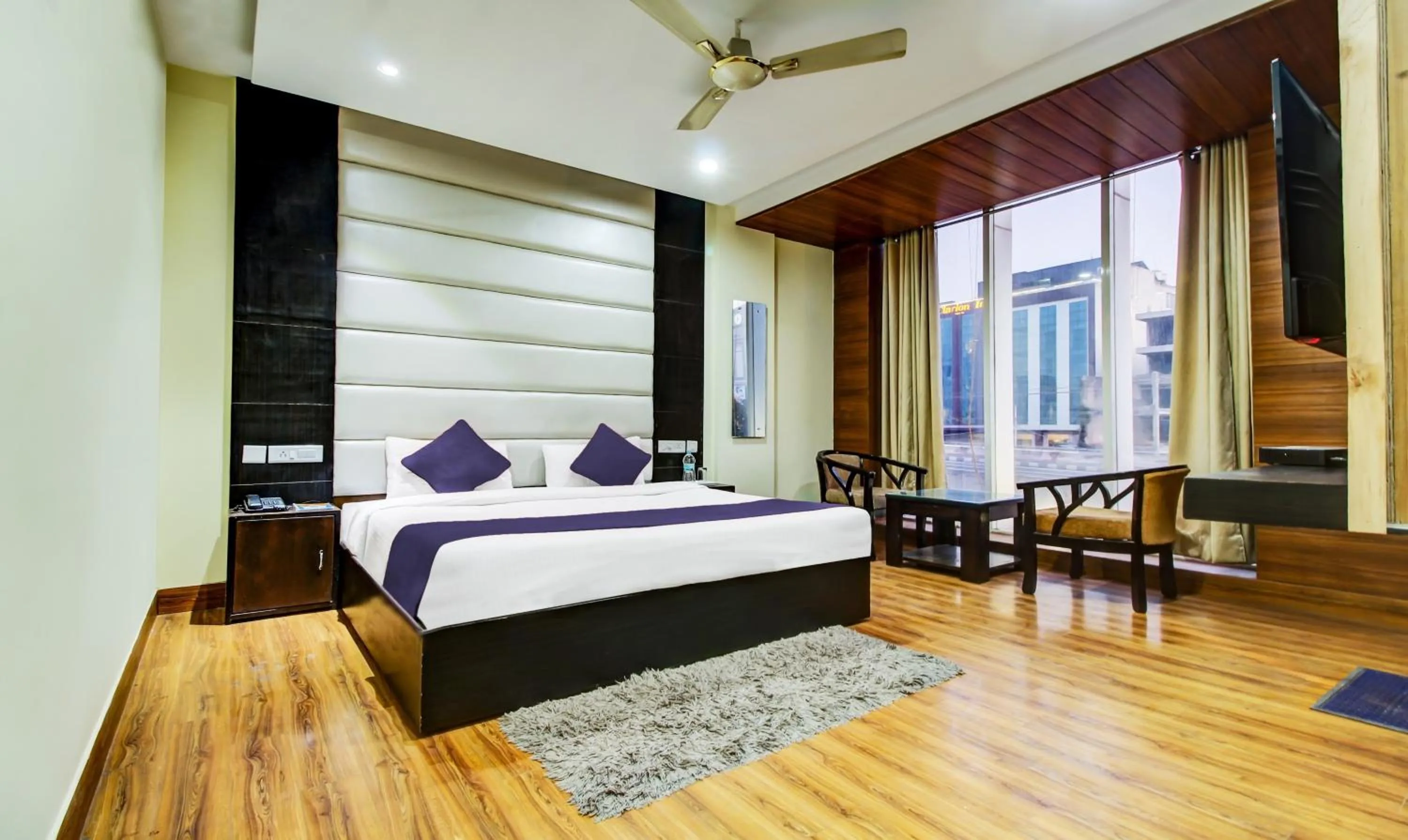 Bed in hotel the Diamond