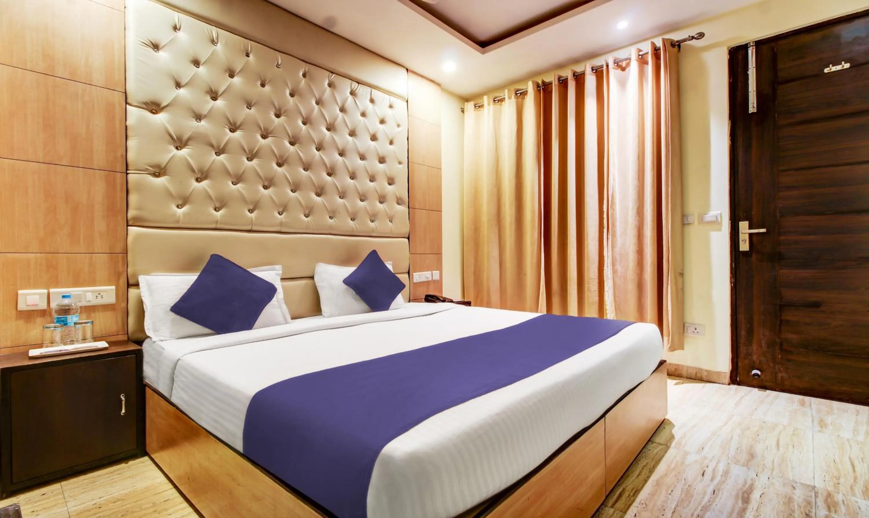 Bed in hotel the Diamond