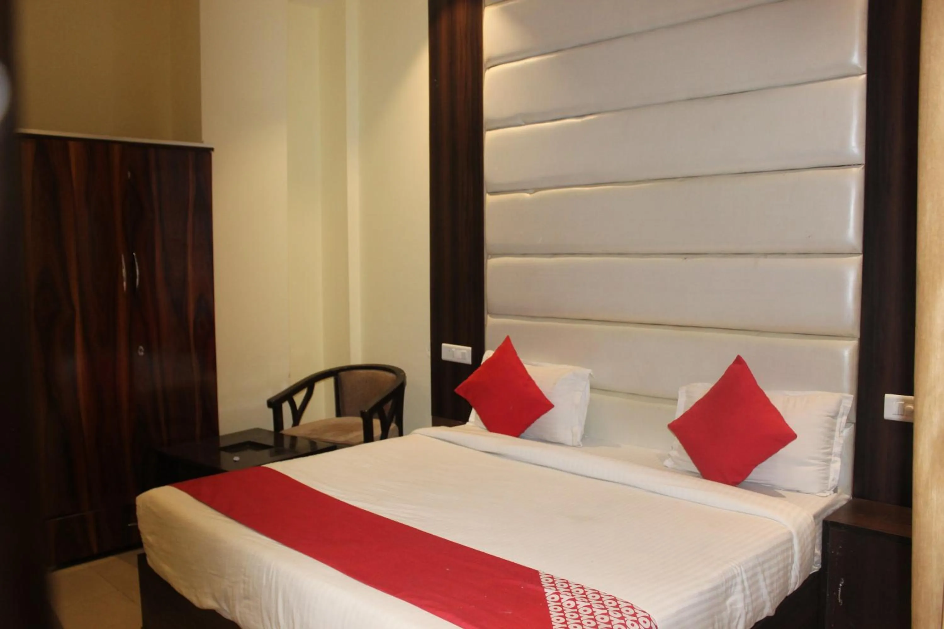 Bed in hotel the Diamond